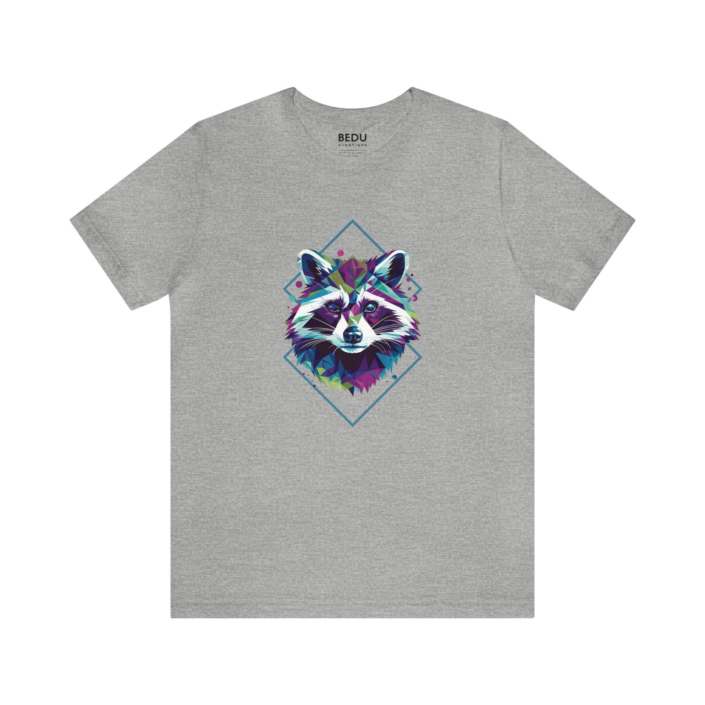 Raccoon Geometry Tee: A Trendy Traverse into the Wild