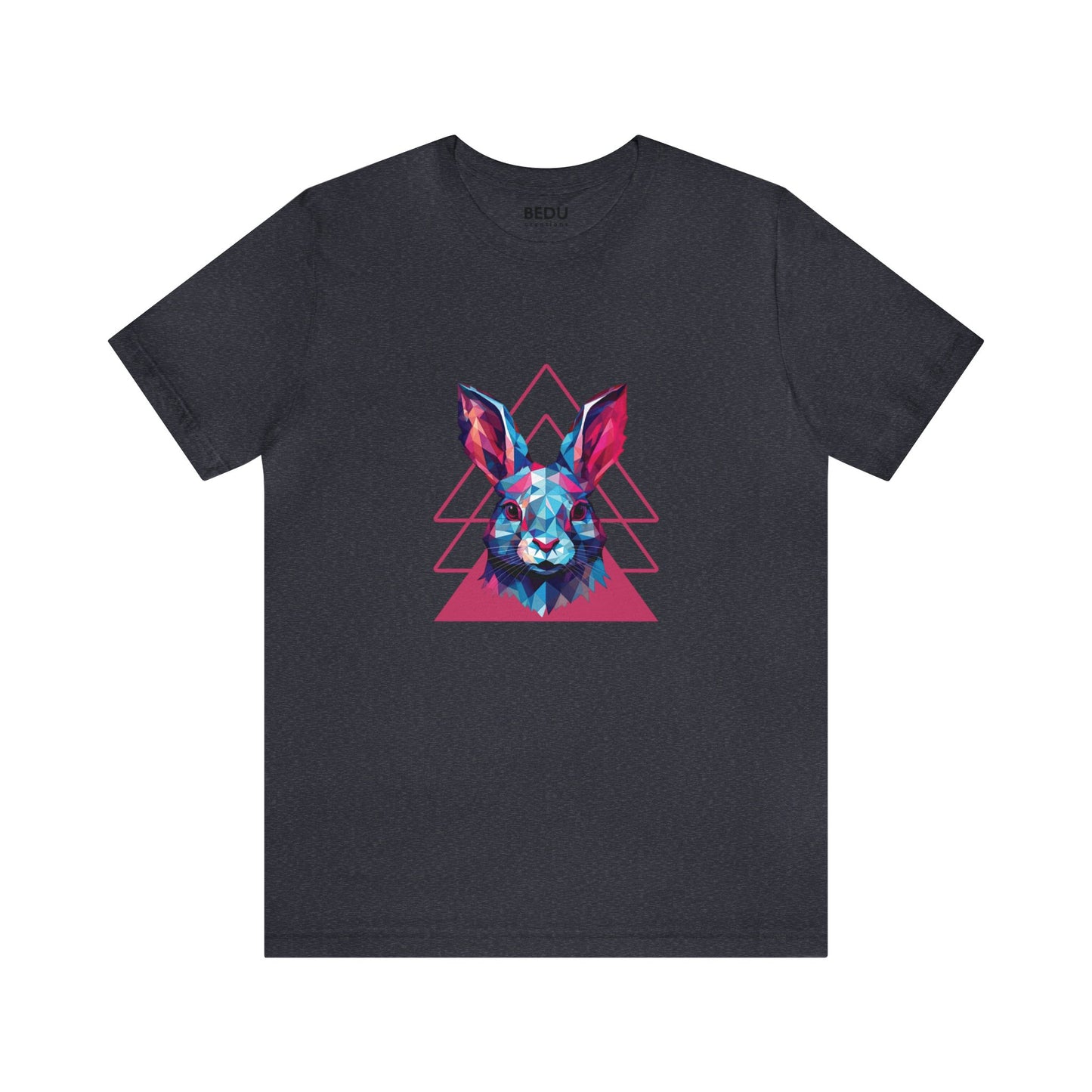 Rabbit Geometry Tee: Hop into a World of Color and Compassion