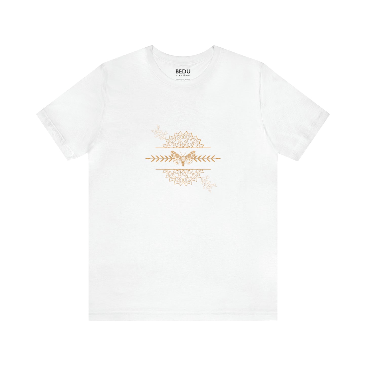 Golden Mandala Butterfly: A Serene Symbol T-shirt