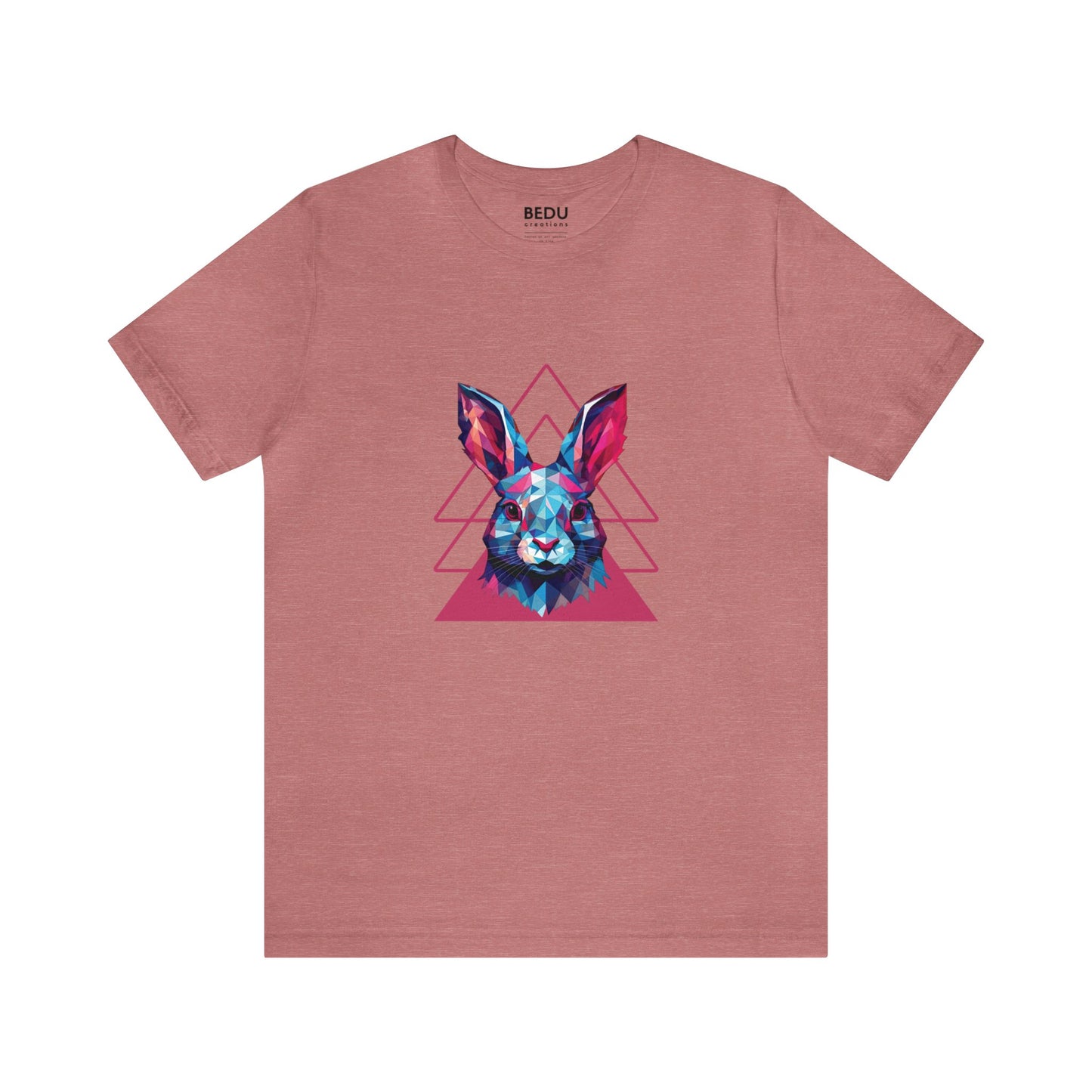 Rabbit Geometry Tee: Hop into a World of Color and Compassion