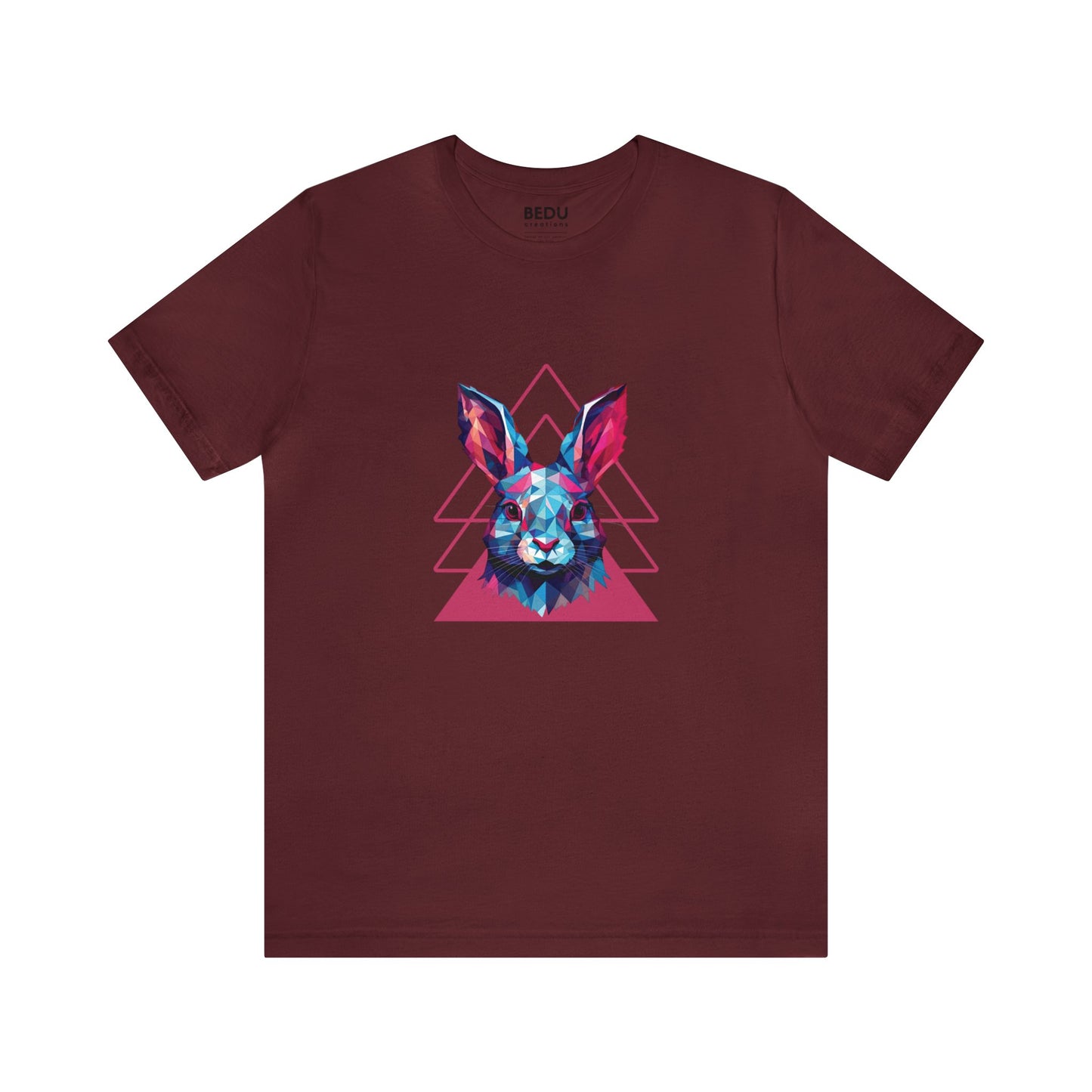 Rabbit Geometry Tee: Hop into a World of Color and Compassion