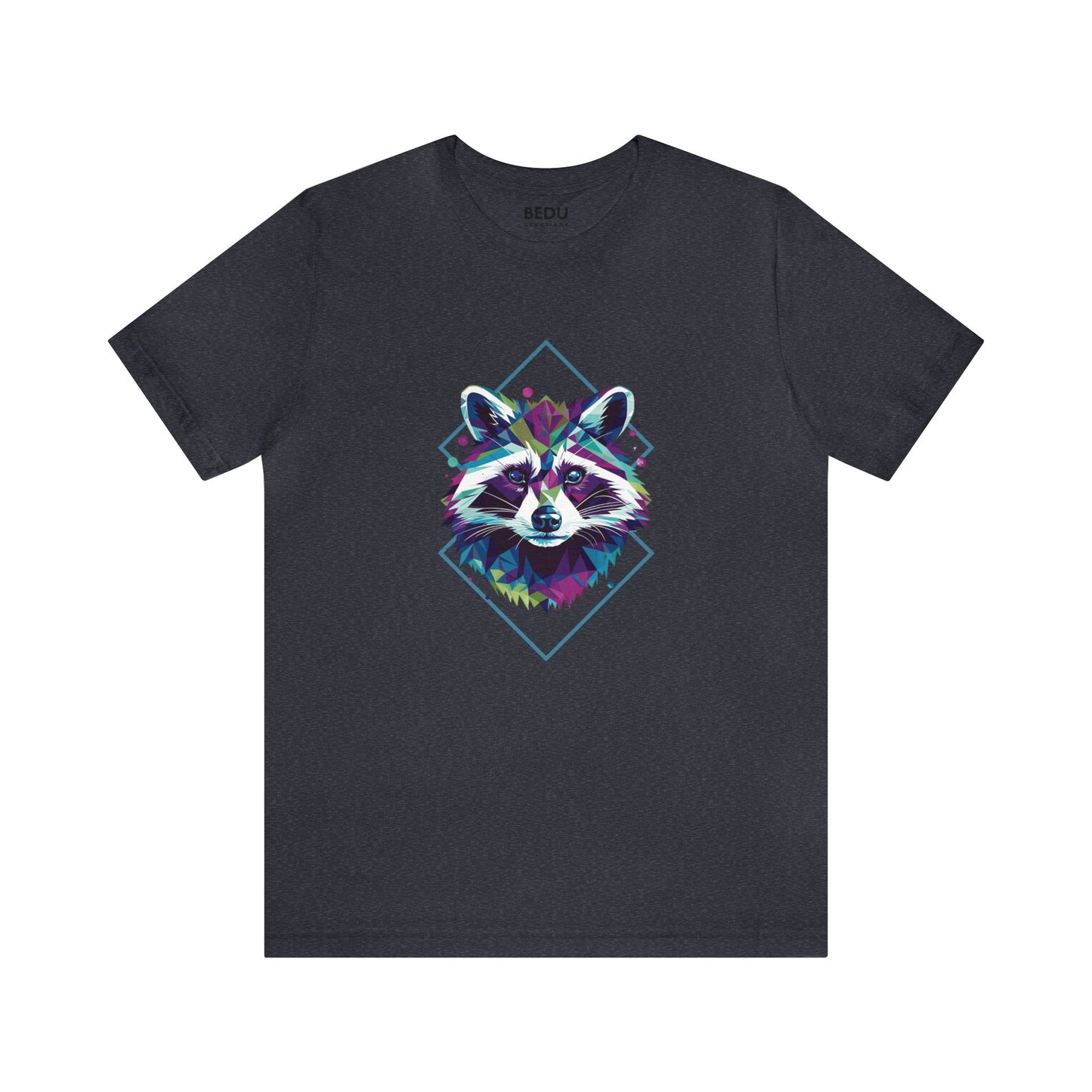 Raccoon Geometry Tee: A Trendy Traverse into the Wild