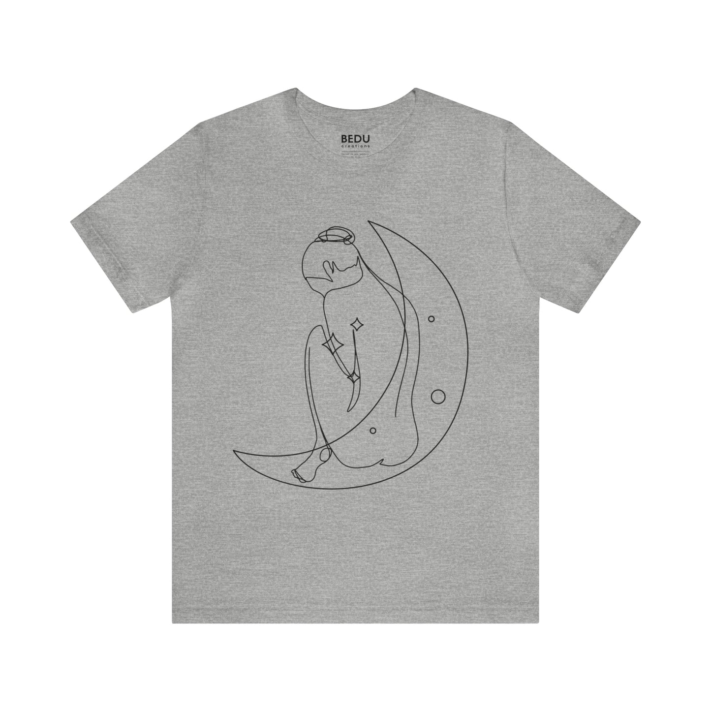 Lunar Embrace: A Portrait of Feminine Introspection