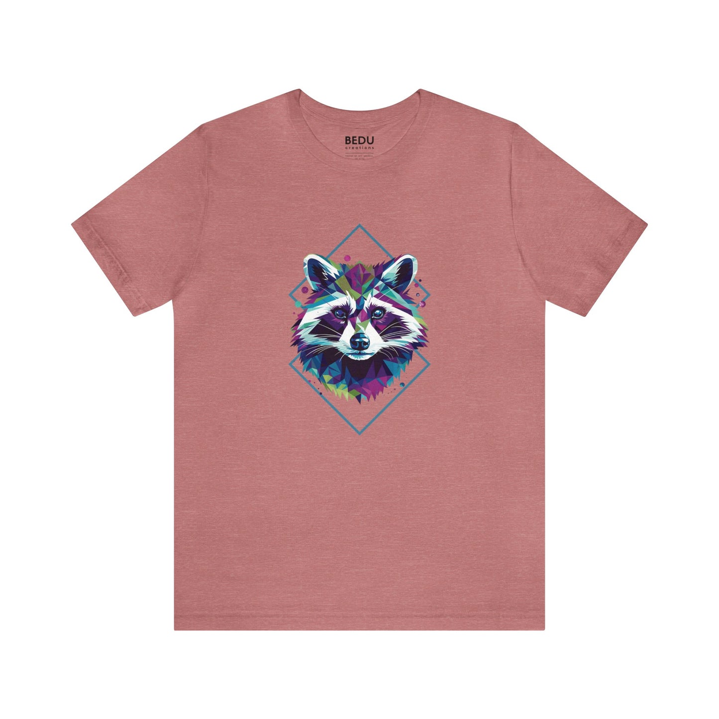 Raccoon Geometry Tee: A Trendy Traverse into the Wild