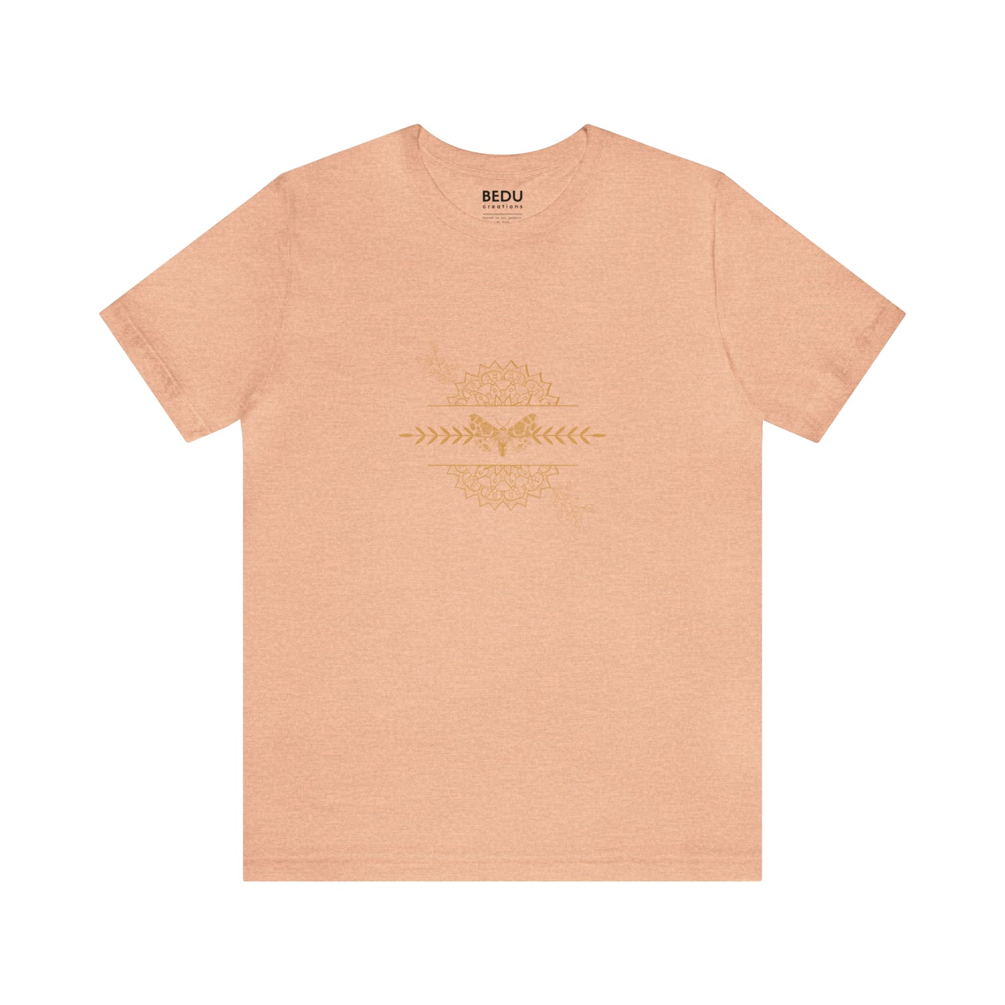Golden Mandala Butterfly: A Serene Symbol T-shirt