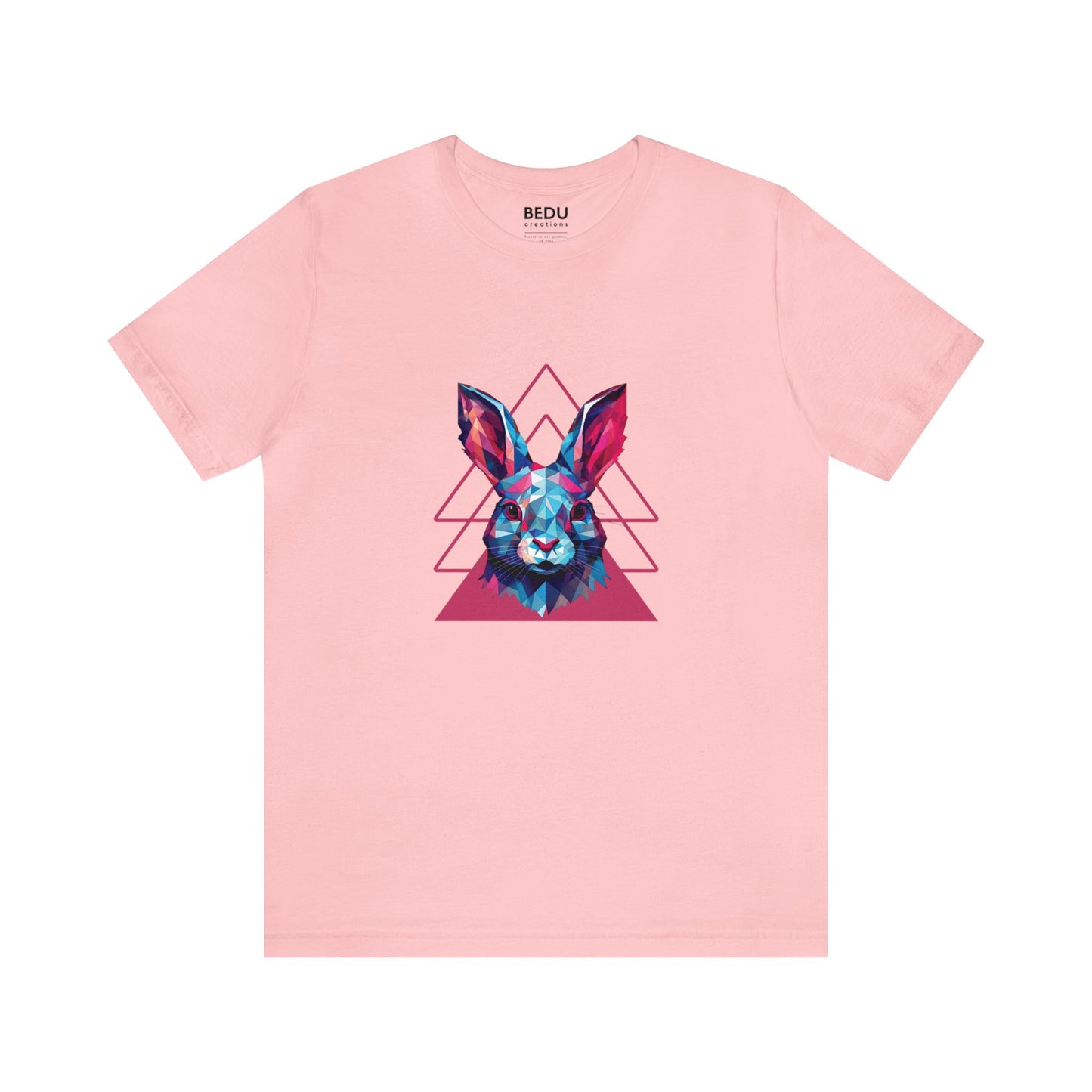 Rabbit Geometry Tee: Hop into a World of Color and Compassion