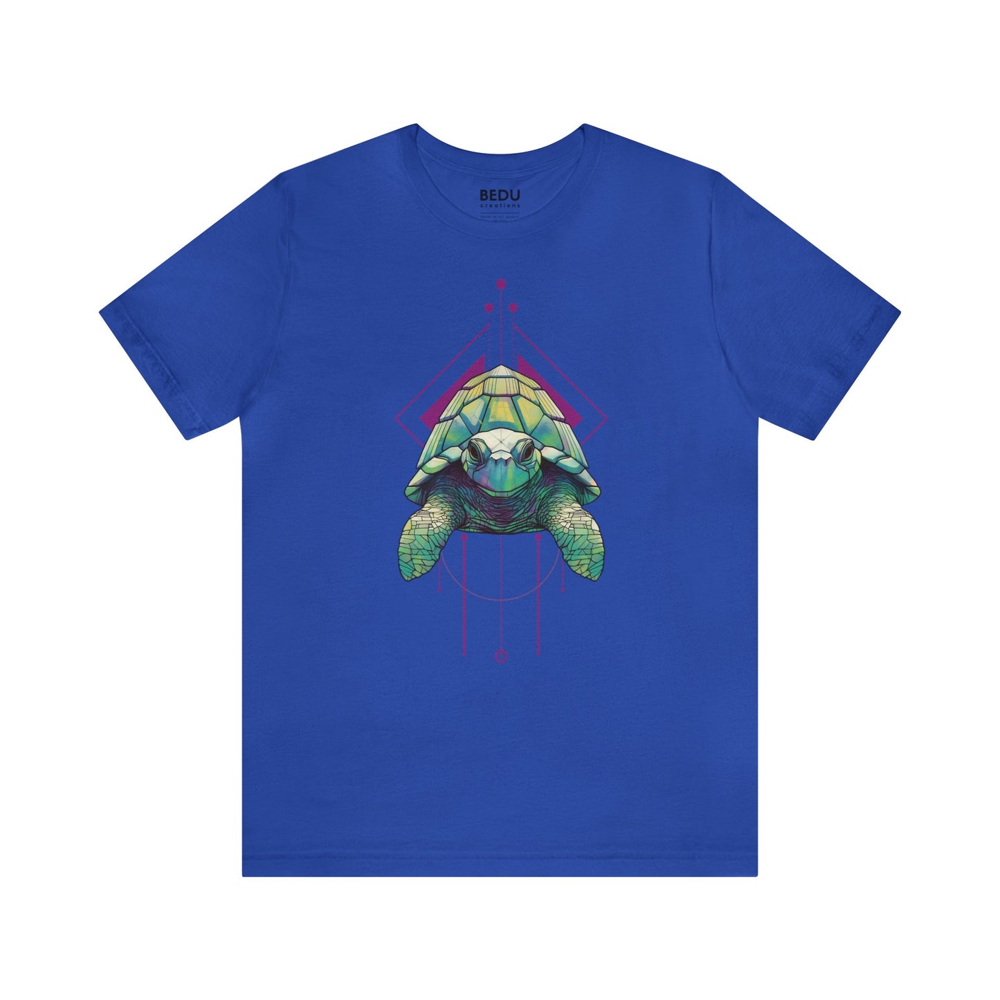 Turtle Geometry Haven Tee: Dive into a Sea of Shapes and Colors