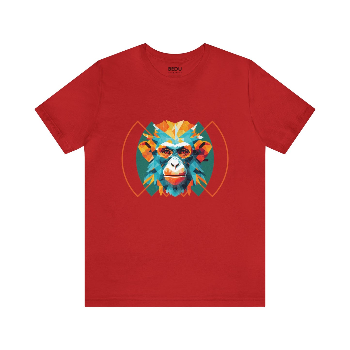 Monkey Geometry Tee: Whimsical Wild Meets Modern Mind