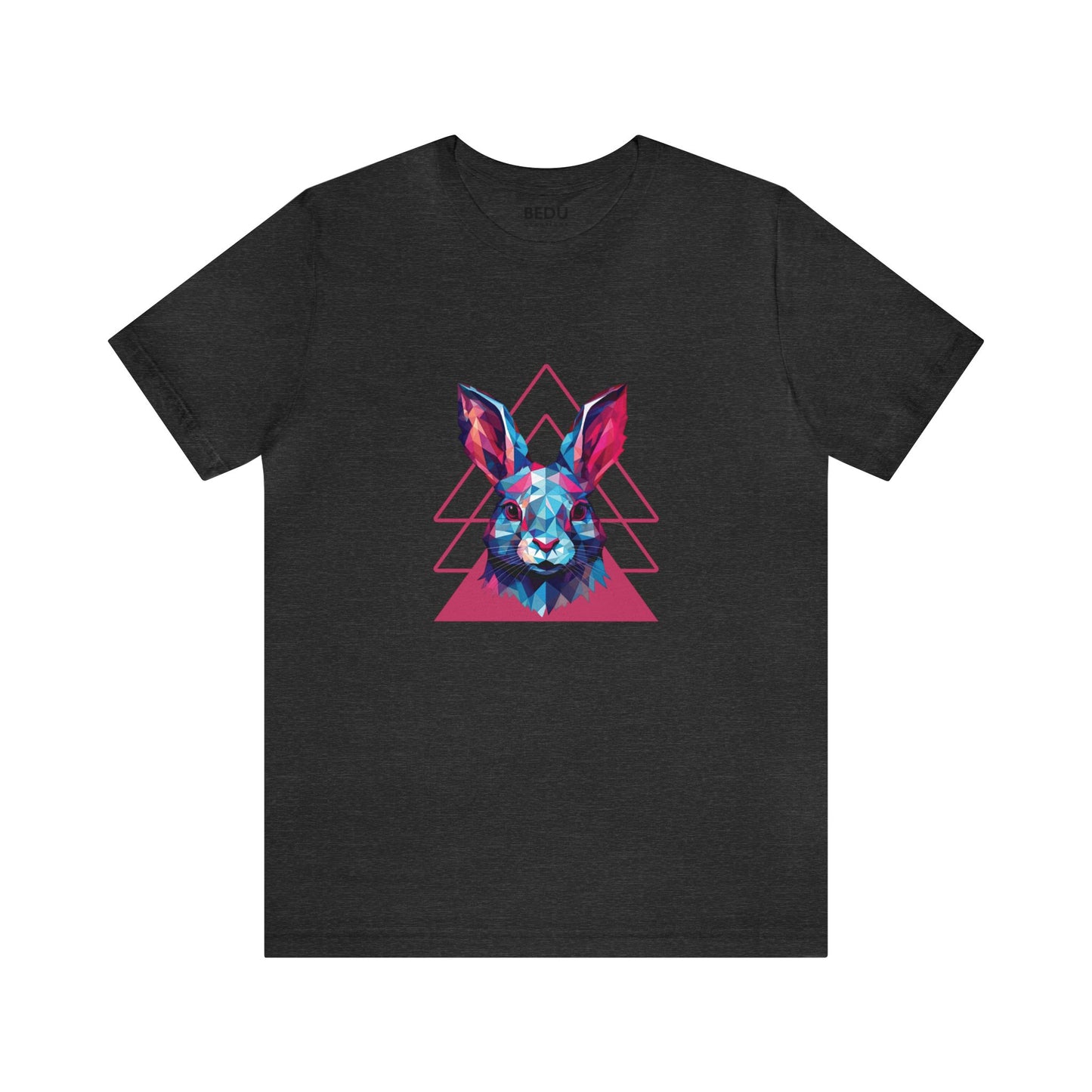 Rabbit Geometry Tee: Hop into a World of Color and Compassion