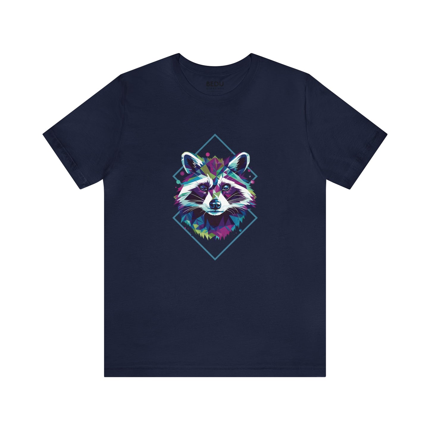 Raccoon Geometry Tee: A Trendy Traverse into the Wild