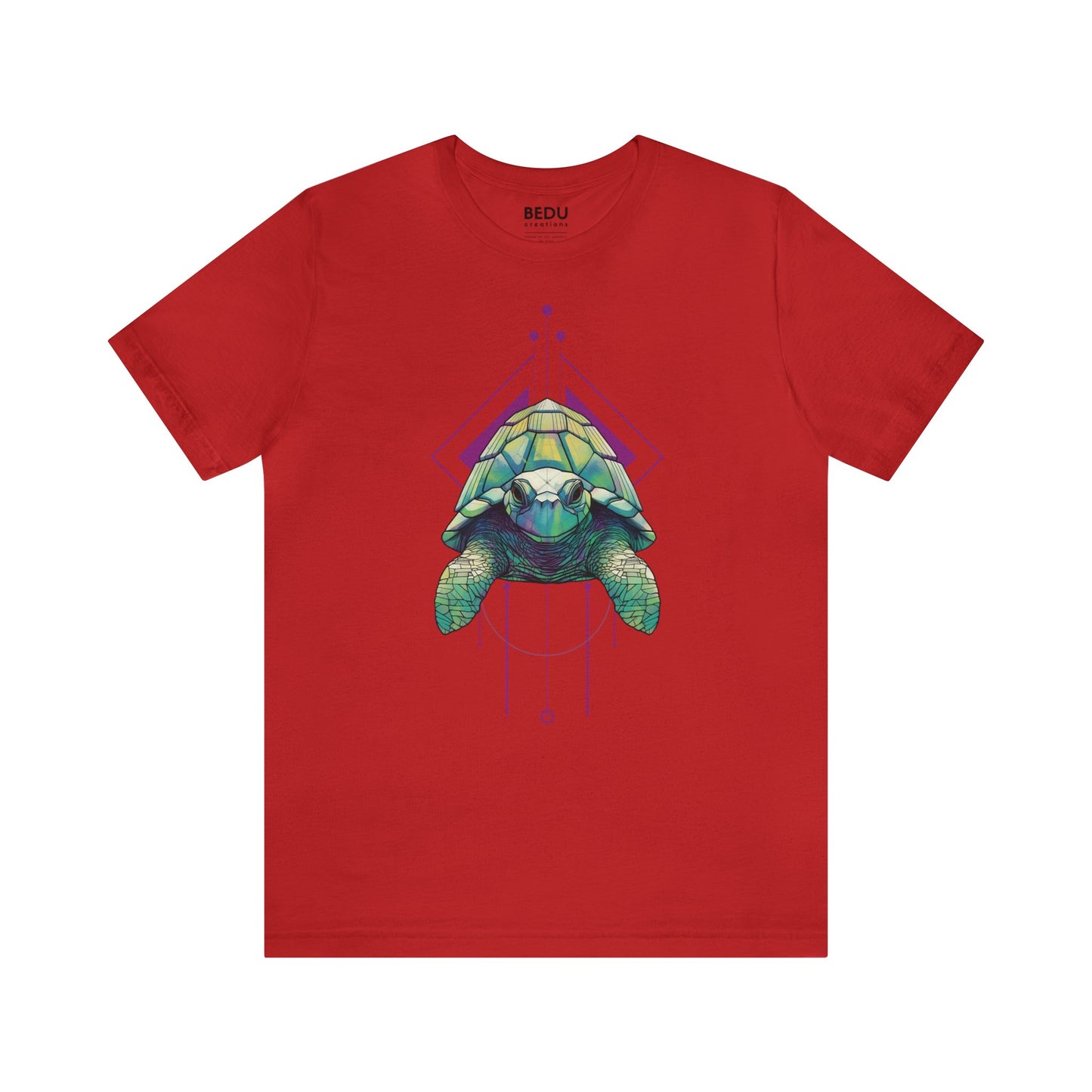 Turtle Geometry Haven Tee: Dive into a Sea of Shapes and Colors