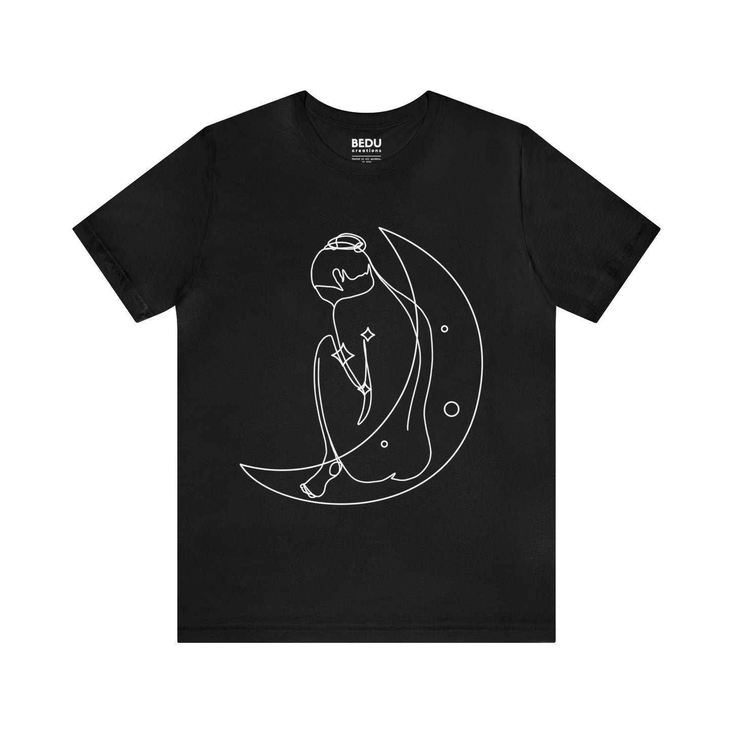 Lunar Embrace: A Portrait of Feminine Introspection