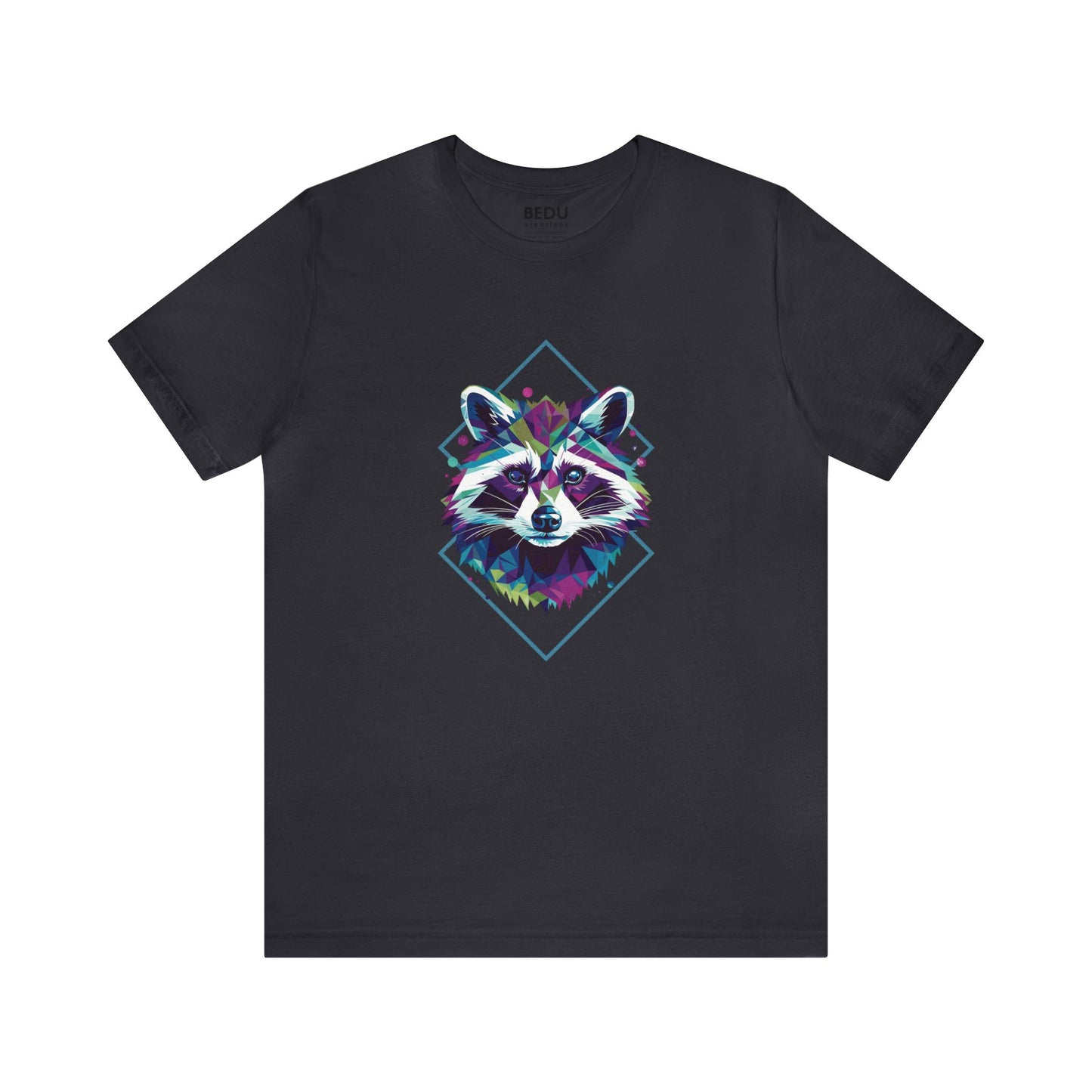 Raccoon Geometry Tee: A Trendy Traverse into the Wild