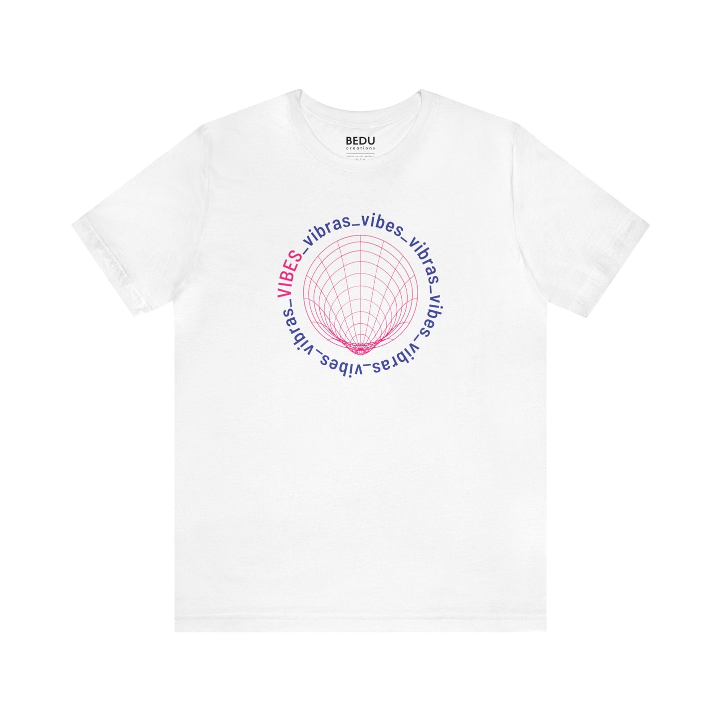 Vibes - Vibras Tshirt: A Symphony of Positivity in Green and White