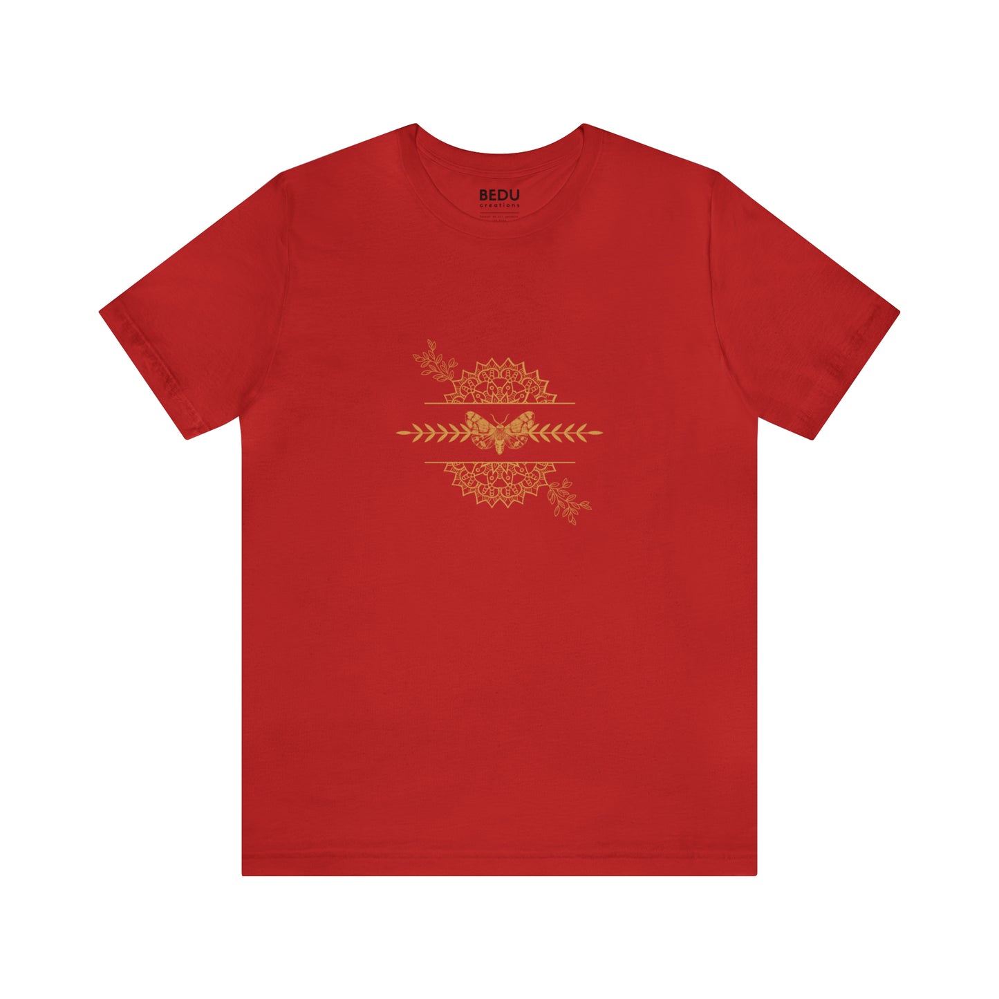 Golden Mandala Butterfly: A Serene Symbol T-shirt