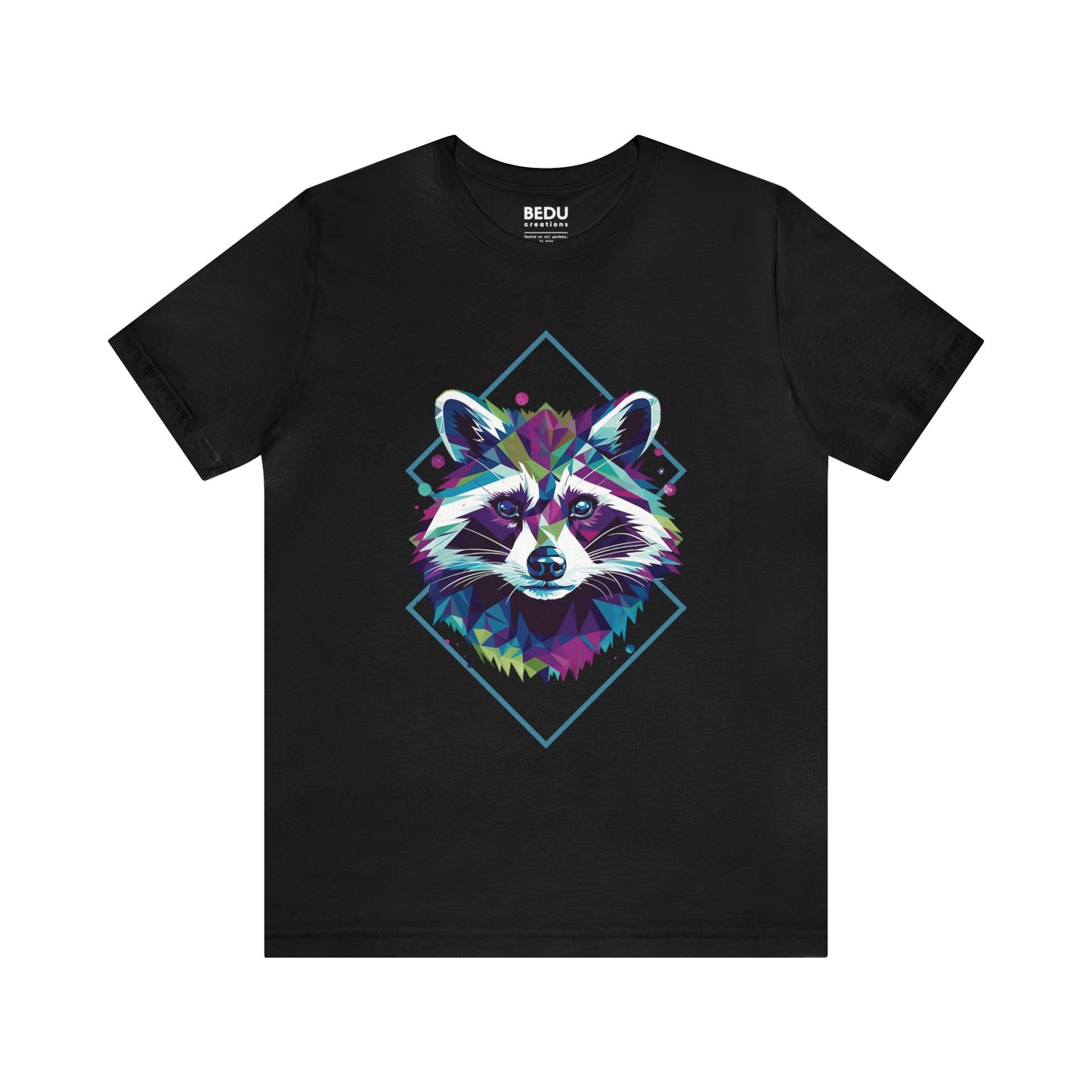 Raccoon Geometry Tee: A Trendy Traverse into the Wild