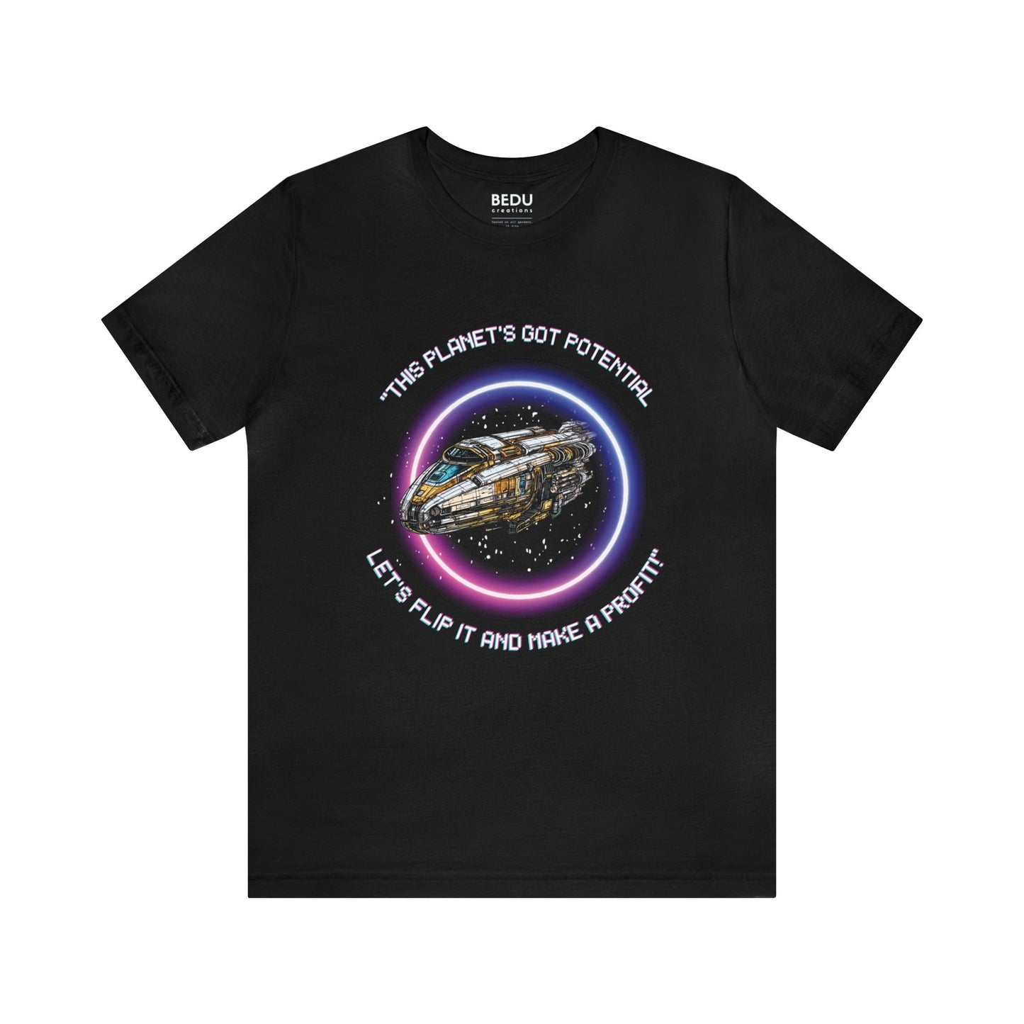 Galactic Profit planet Tshirt: Unleash the Fun