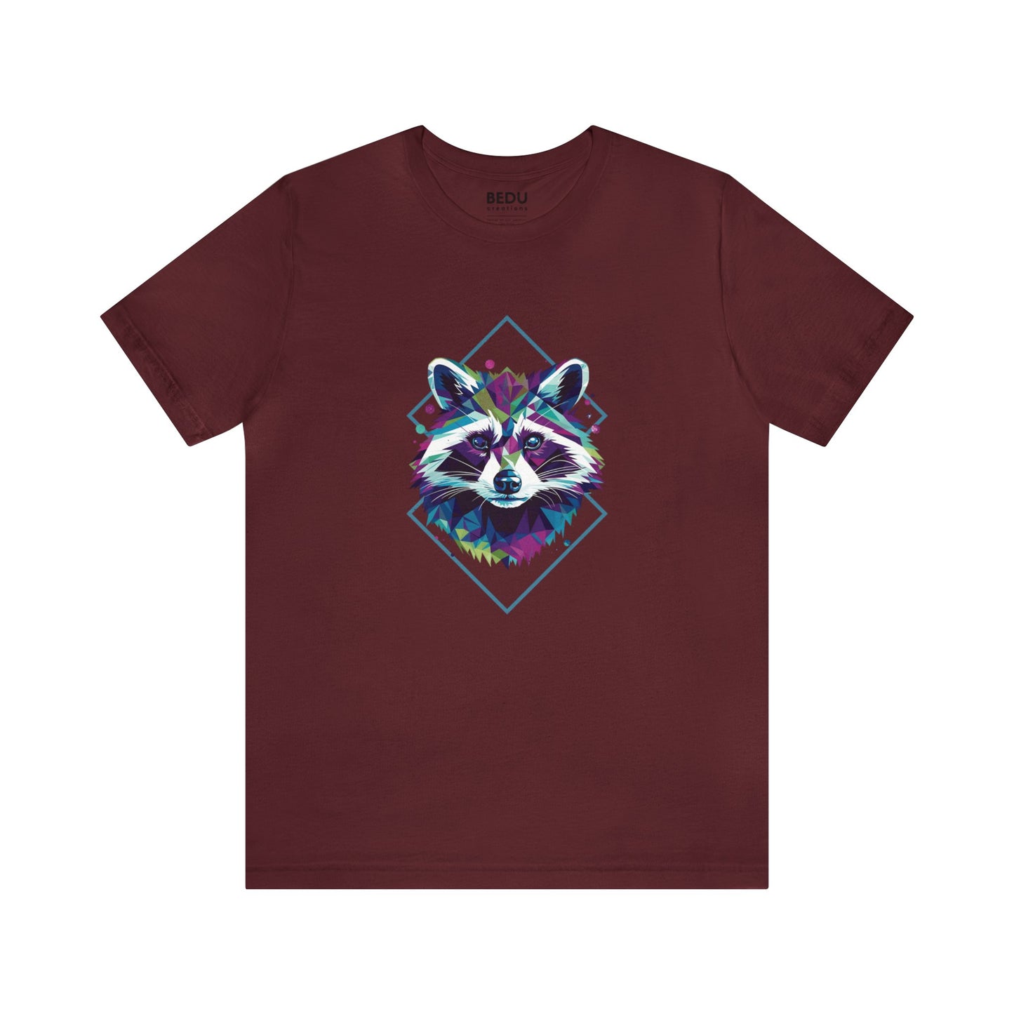 Raccoon Geometry Tee: A Trendy Traverse into the Wild