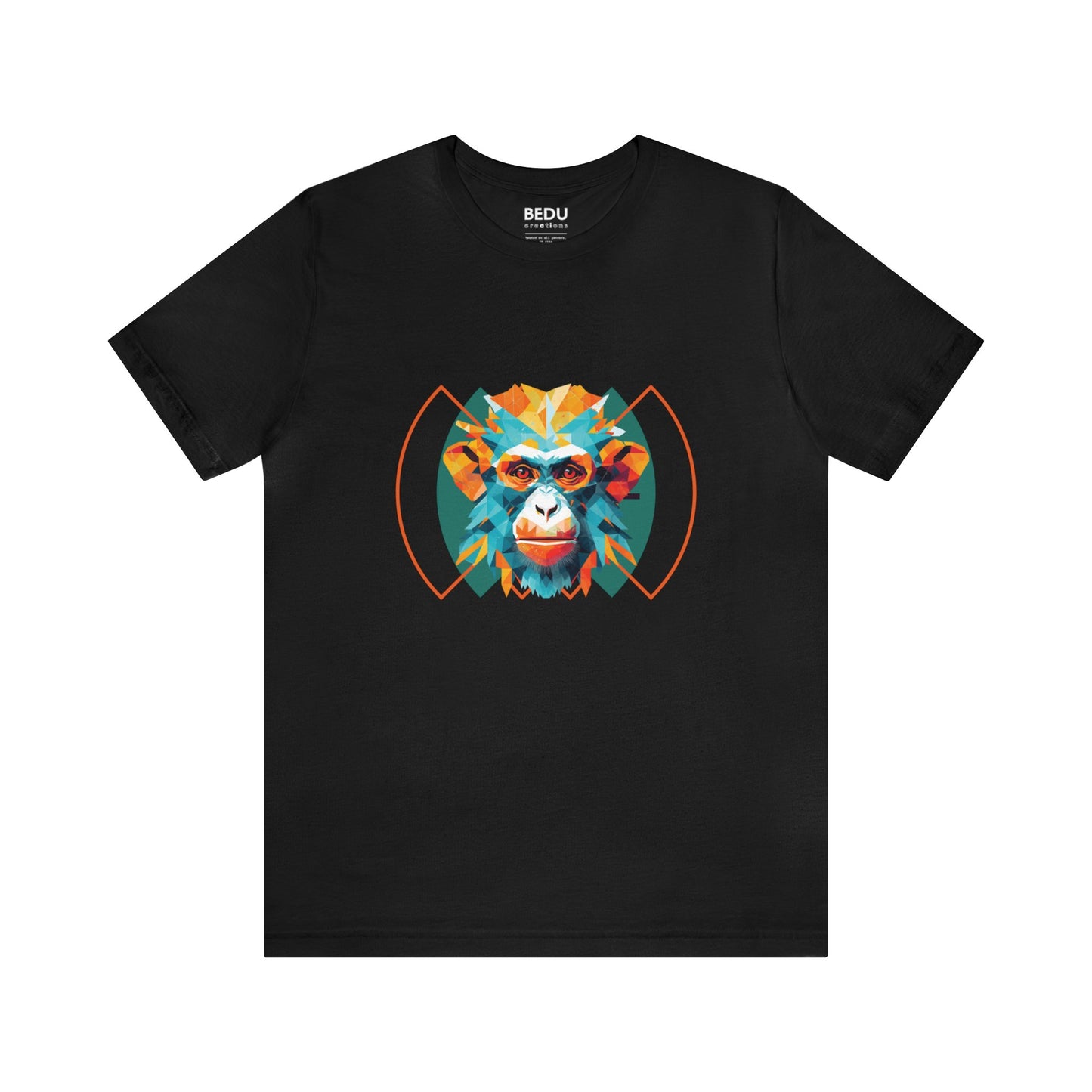 Monkey Geometry Tee: Whimsical Wild Meets Modern Mind