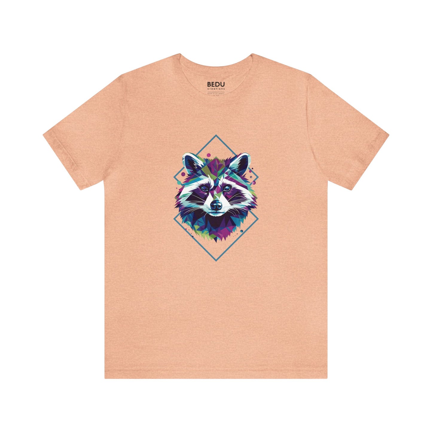 Raccoon Geometry Tee: A Trendy Traverse into the Wild