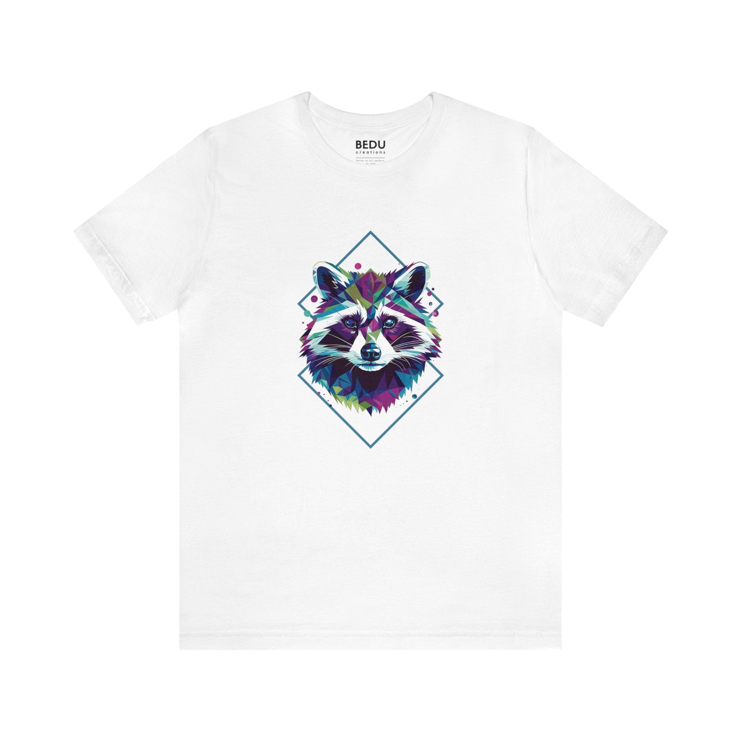 Raccoon Geometry Tee: A Trendy Traverse into the Wild