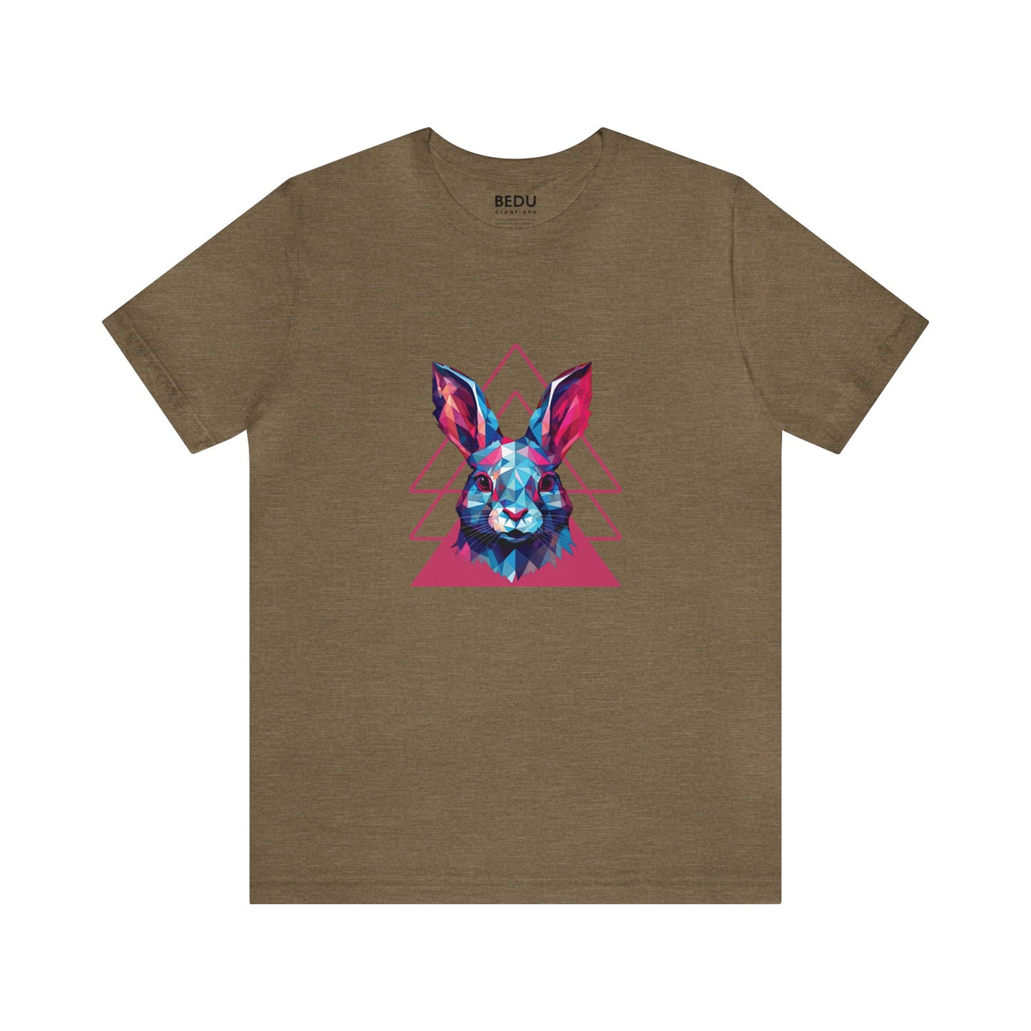 Rabbit Geometry Tee: Hop into a World of Color and Compassion