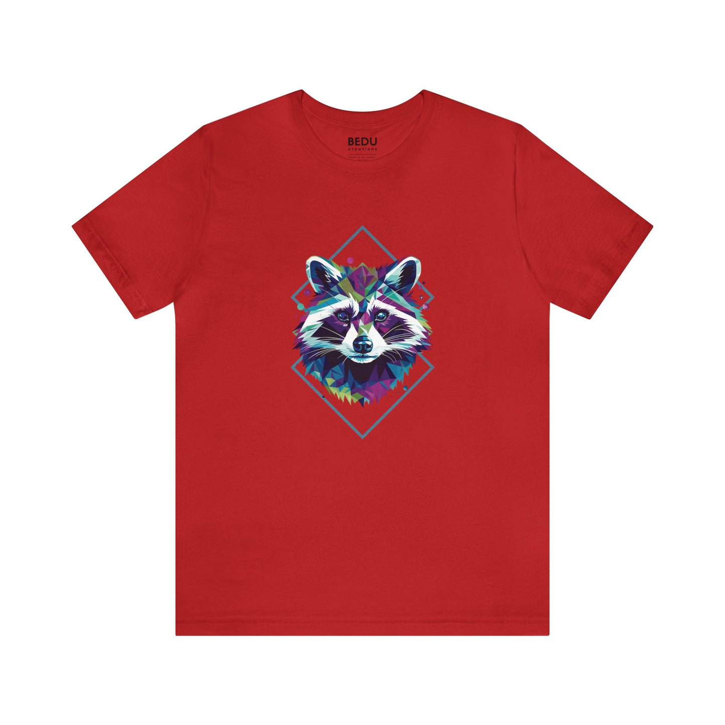 Raccoon Geometry Tee: A Trendy Traverse into the Wild