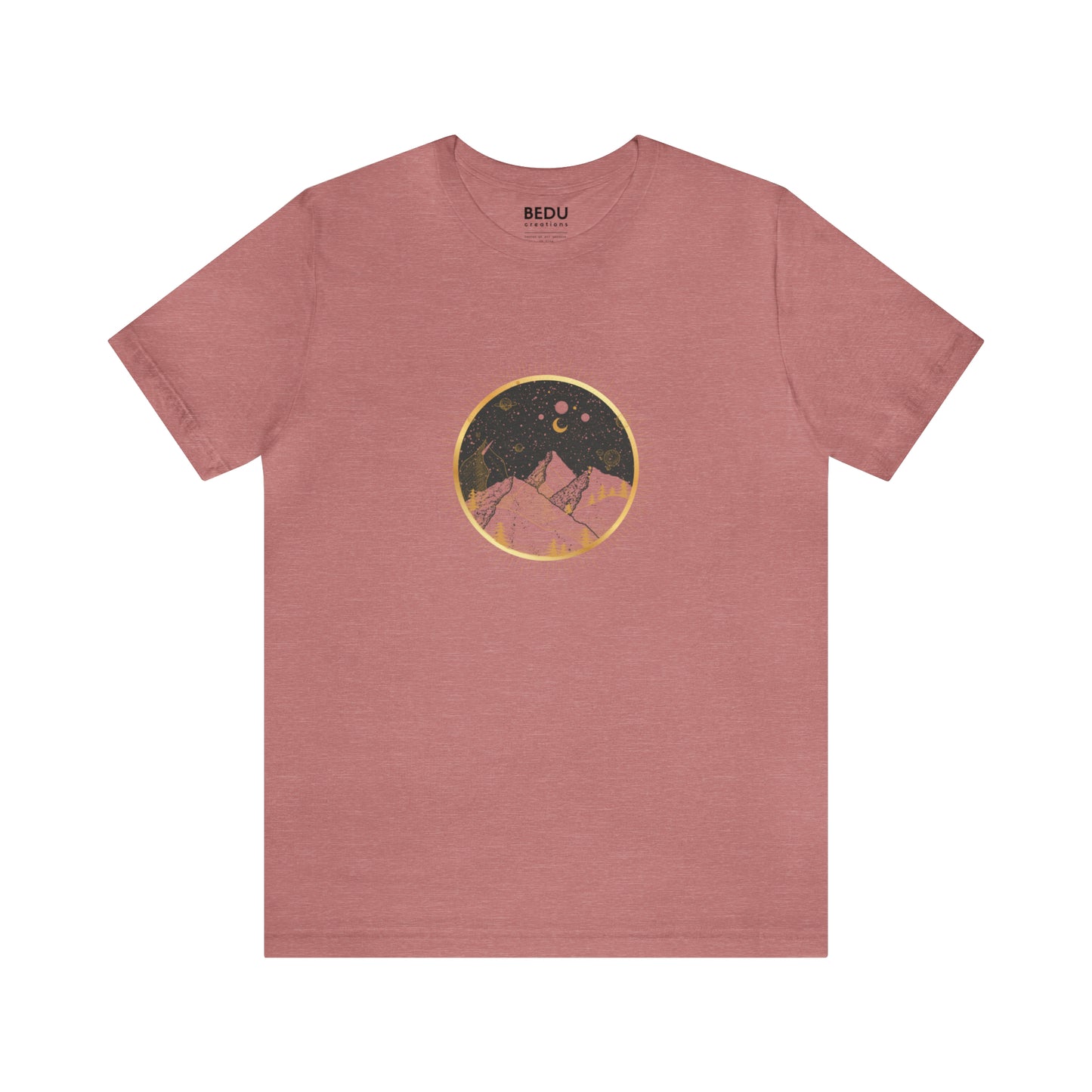 Celestial Mountain Majesty: A T-Shirt for the Cosmic Explorer