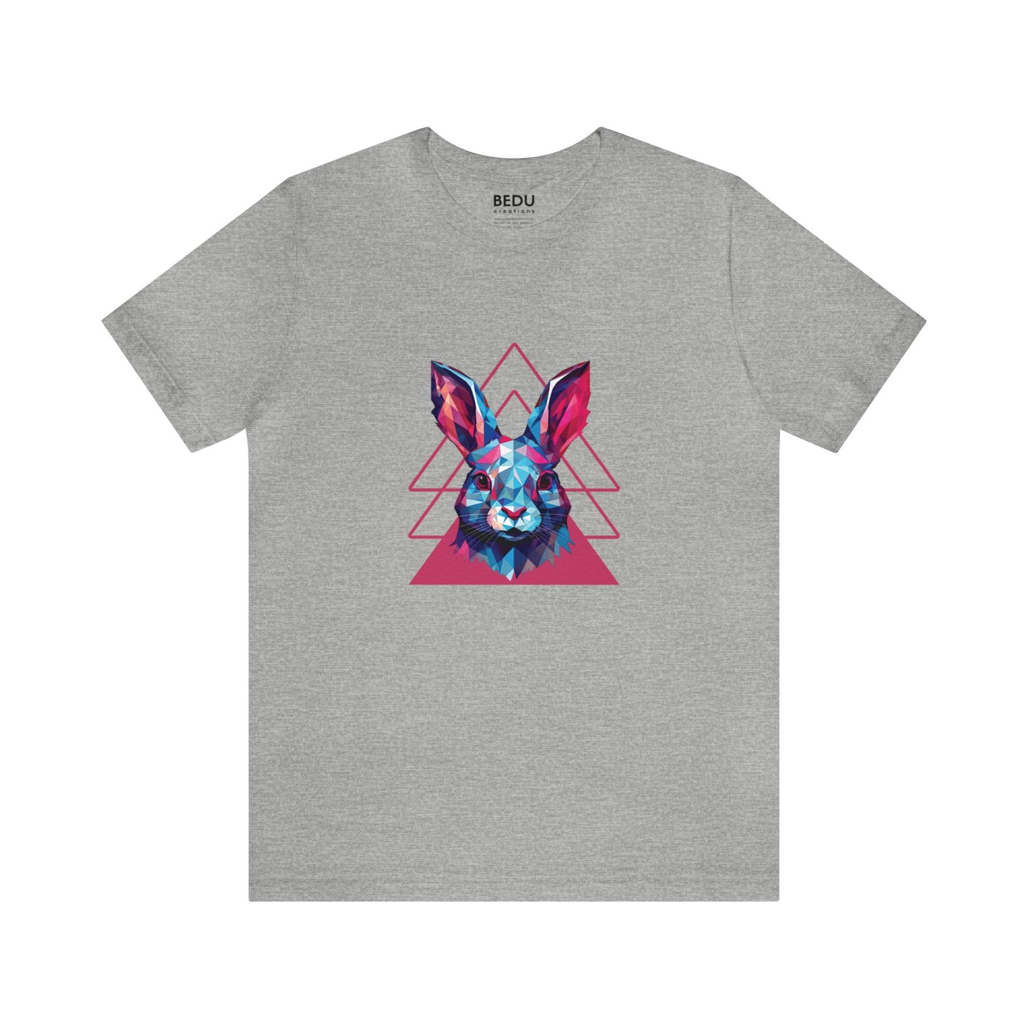 Rabbit Geometry Tee: Hop into a World of Color and Compassion