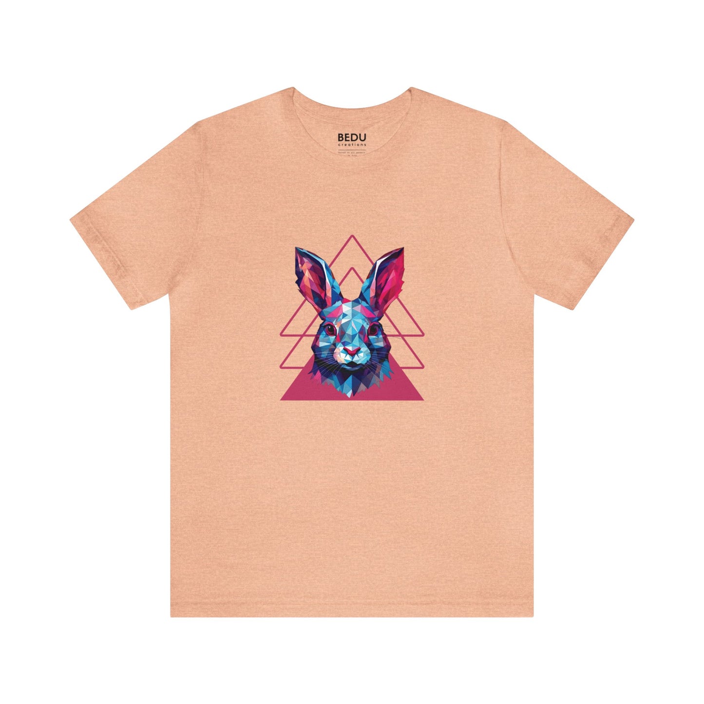 Rabbit Geometry Tee: Hop into a World of Color and Compassion