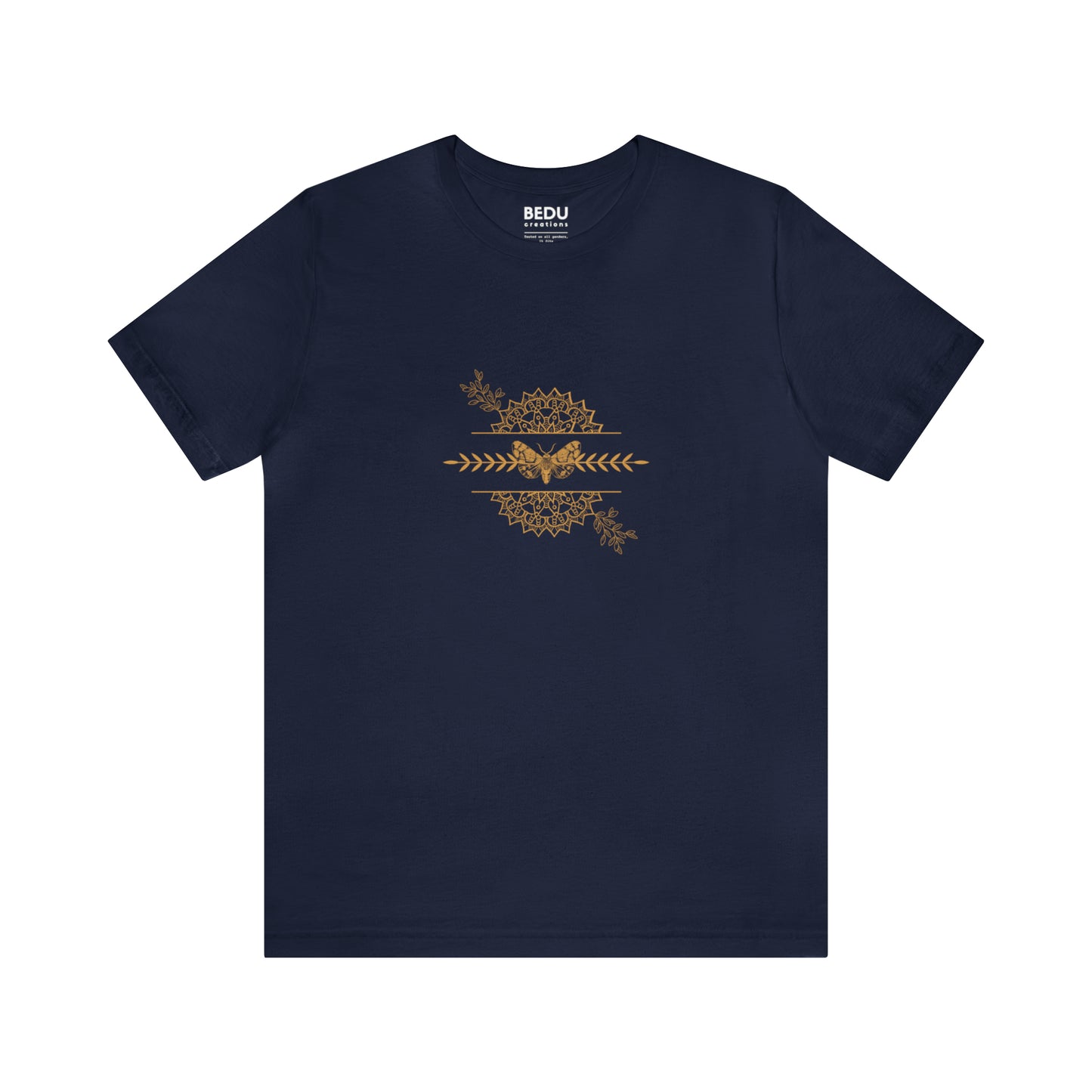 Golden Mandala Butterfly: A Serene Symbol T-shirt