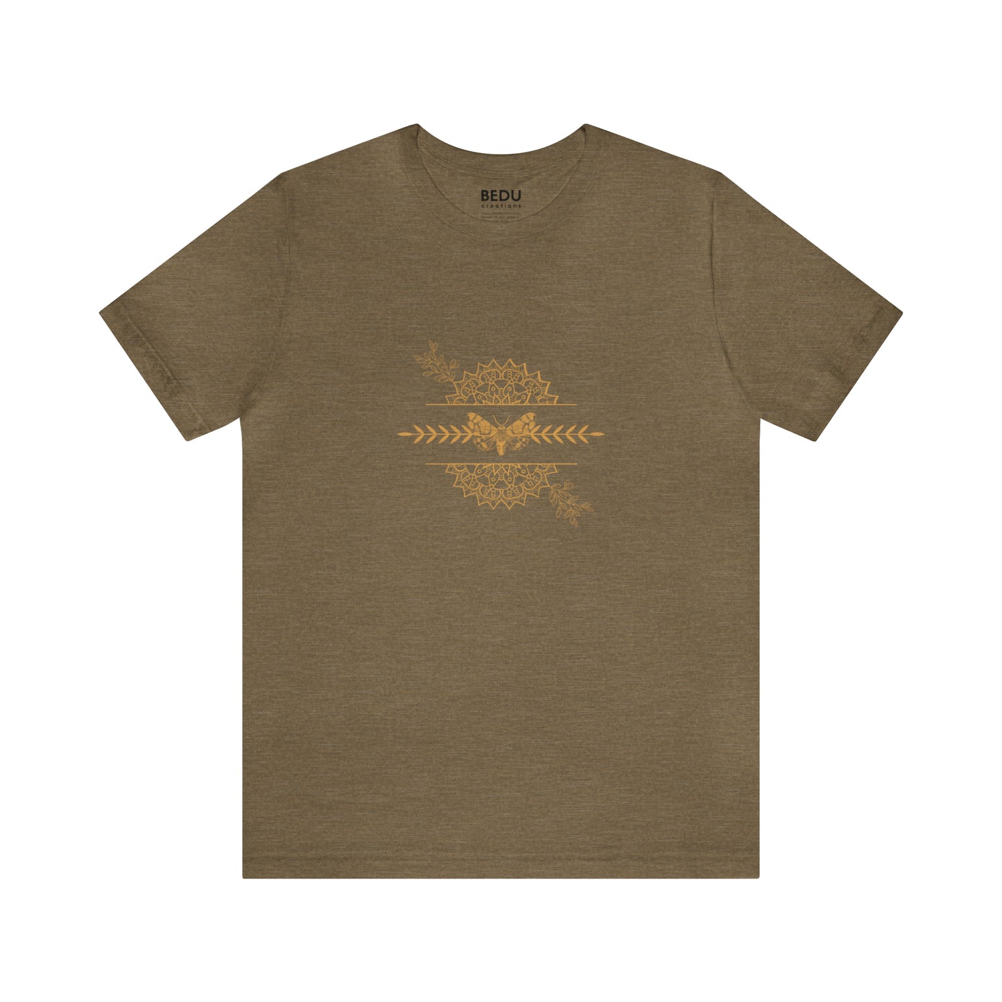 Golden Mandala Butterfly: A Serene Symbol T-shirt