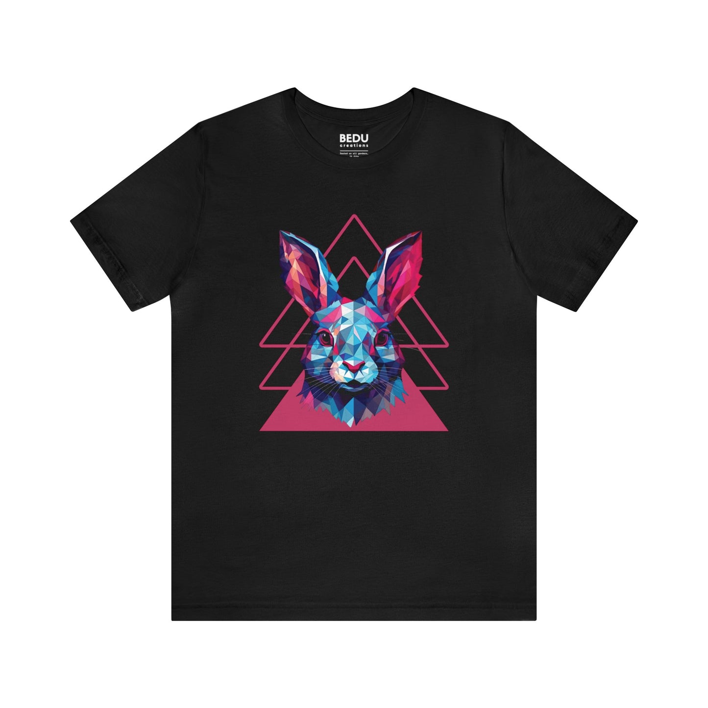 Rabbit Geometry Tee: Hop into a World of Color and Compassion