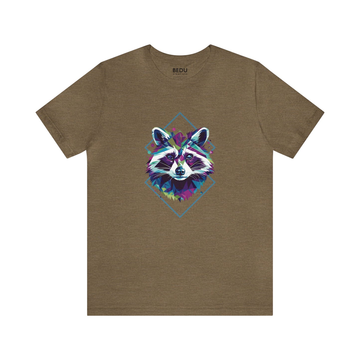 Raccoon Geometry Tee: A Trendy Traverse into the Wild