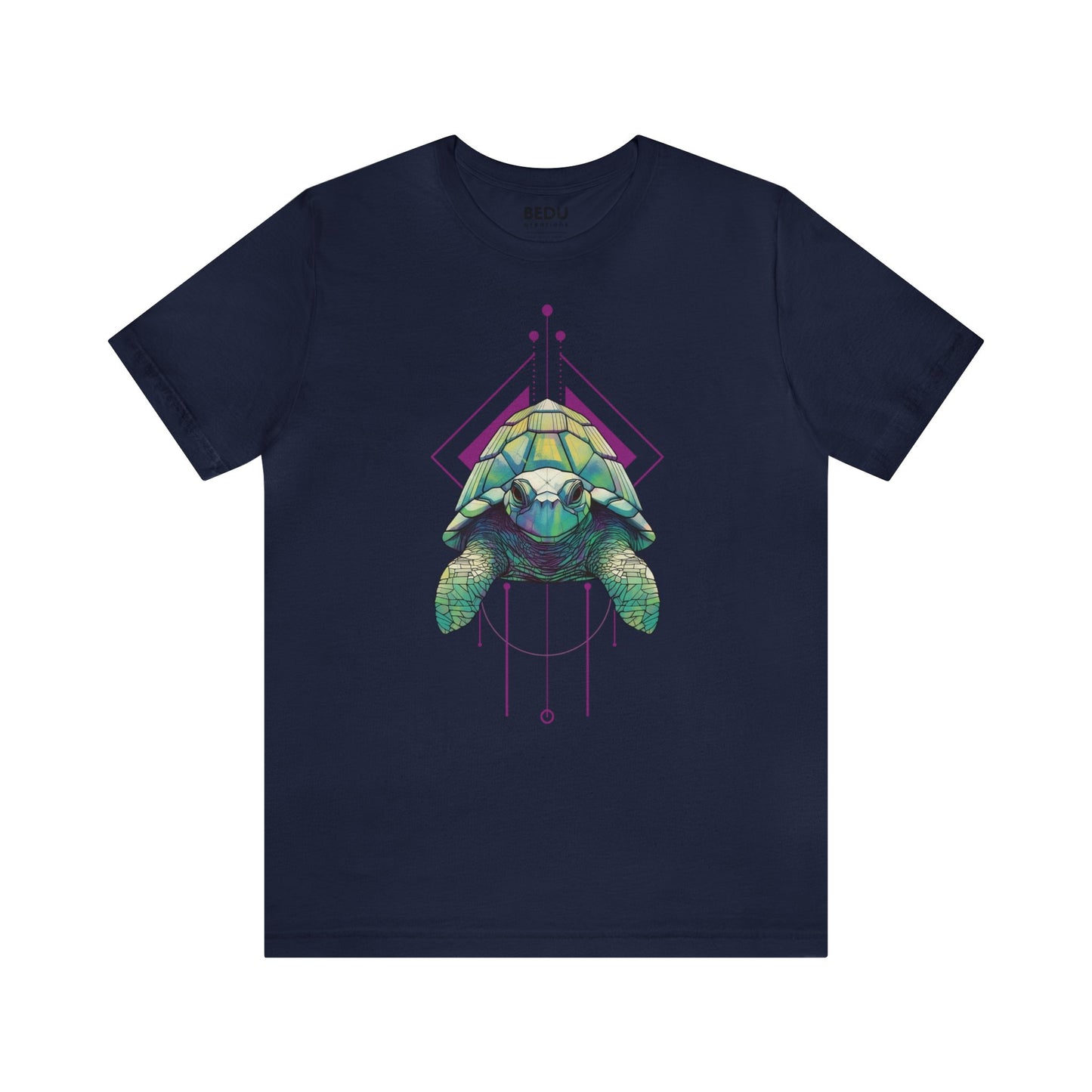 Turtle Geometry Haven Tee: Dive into a Sea of Shapes and Colors