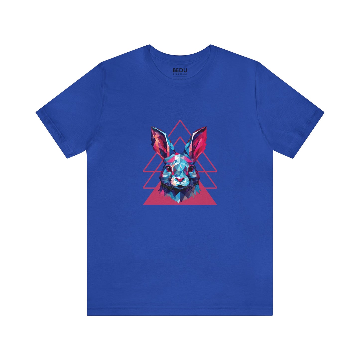 Rabbit Geometry Tee: Hop into a World of Color and Compassion