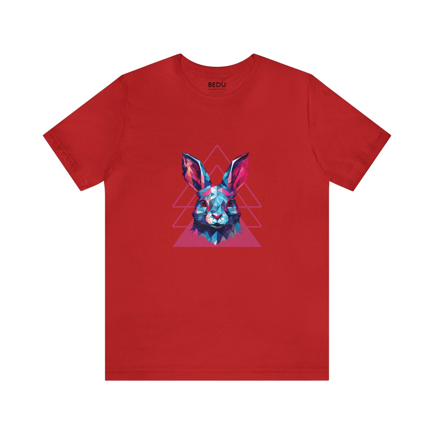 Rabbit Geometry Tee: Hop into a World of Color and Compassion