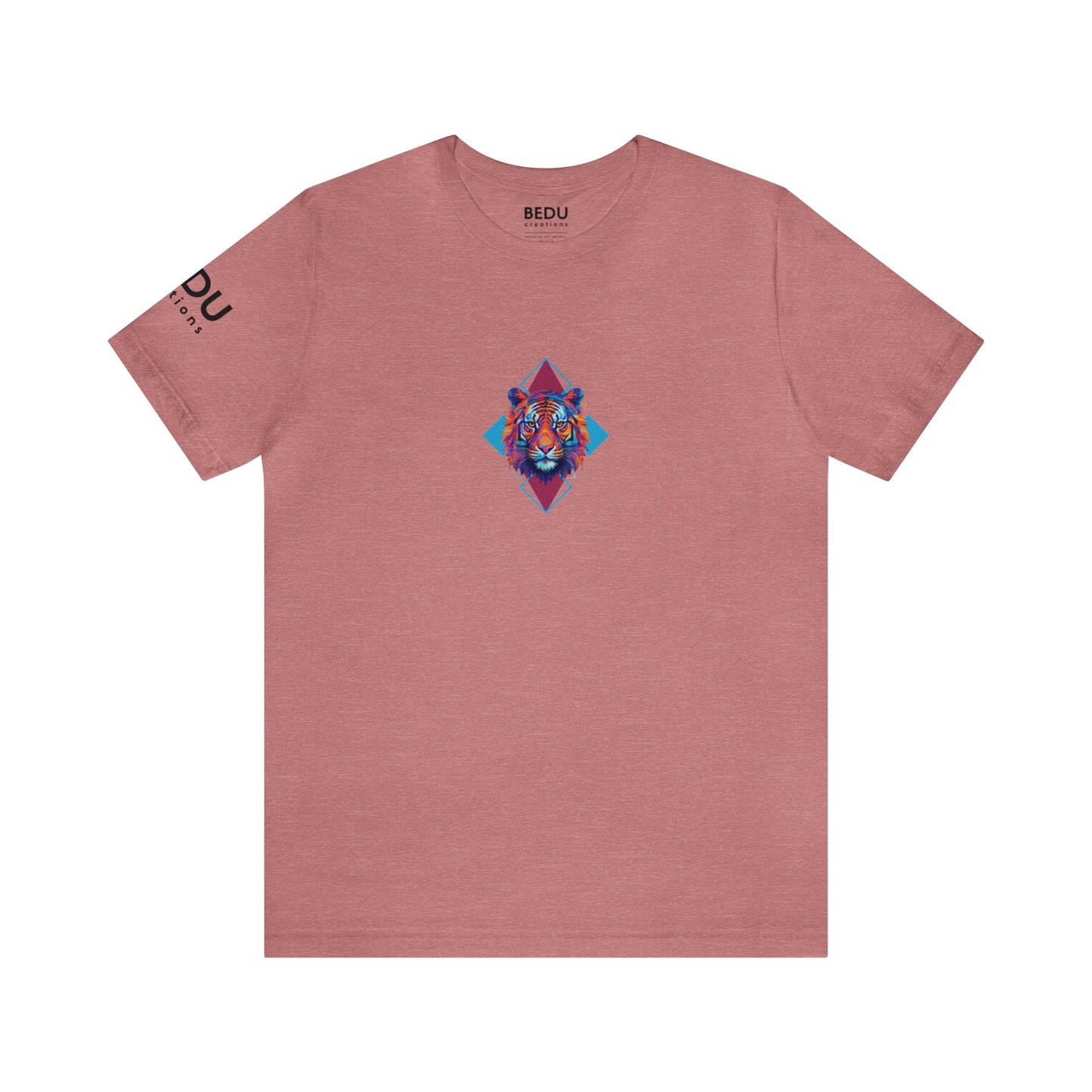 Geometric Tiger Elegance’ Tee: A Sophisticated Expression of Spirituality