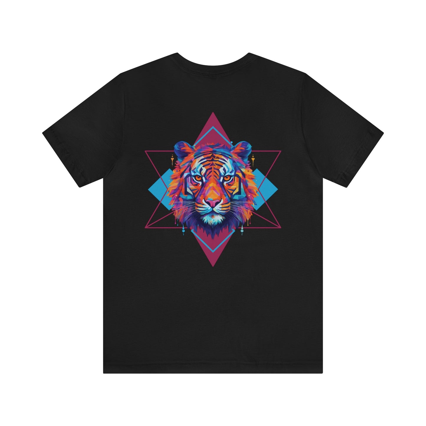 Geometric Tiger Elegance’ Tee: A Sophisticated Expression of Spirituality