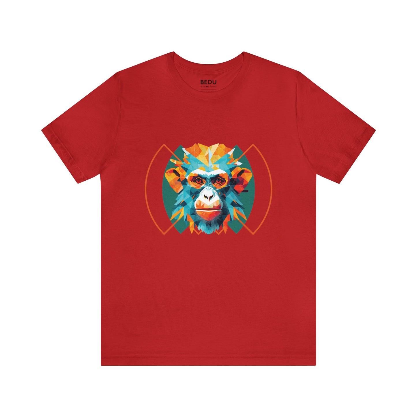 Monkey Geometry Tee: Whimsical Wild Meets Modern Mind