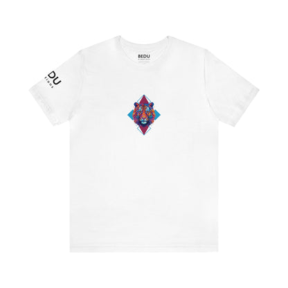 Geometric Tiger Elegance’ Tee: A Sophisticated Expression of Spirituality