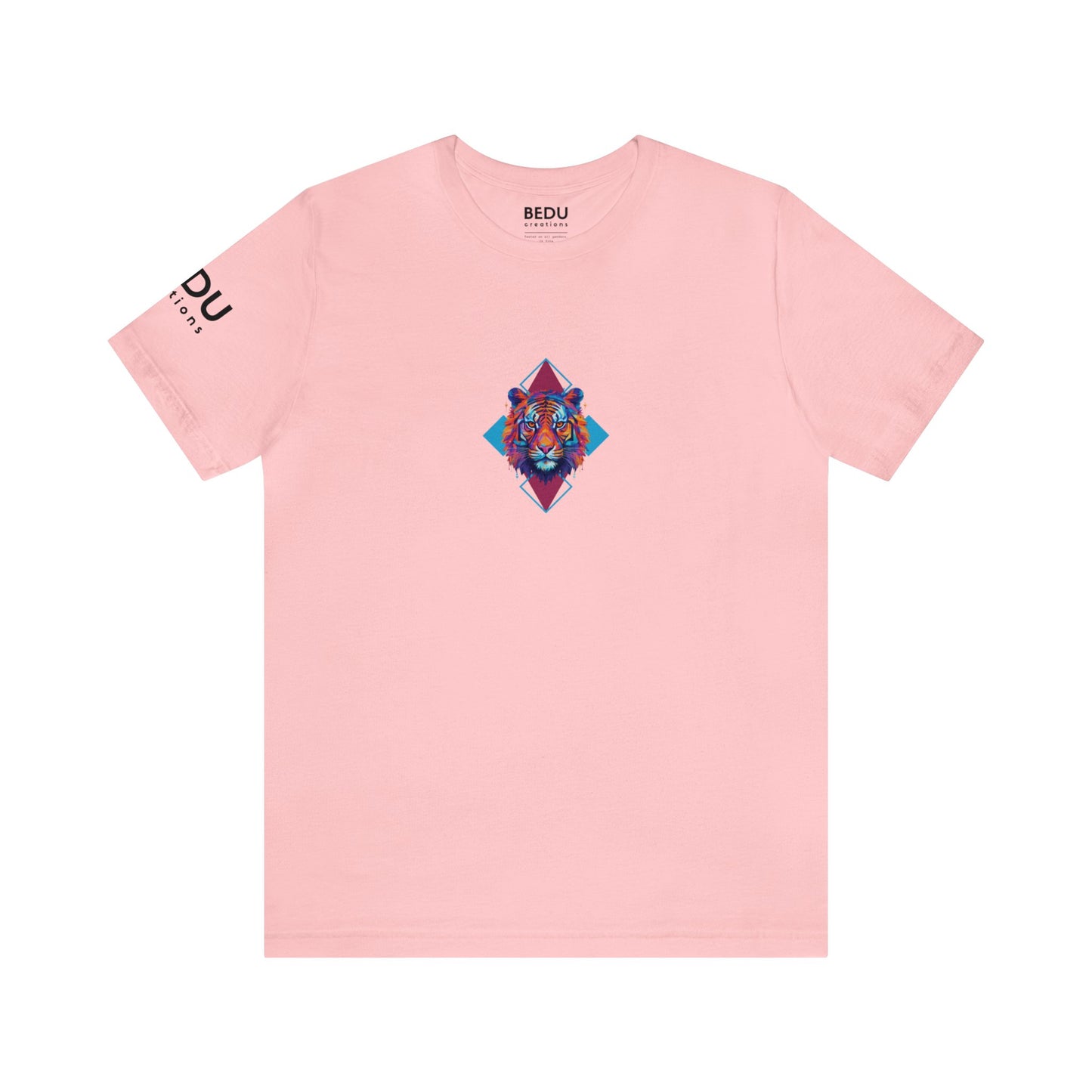 Geometric Tiger Elegance’ Tee: A Sophisticated Expression of Spirituality