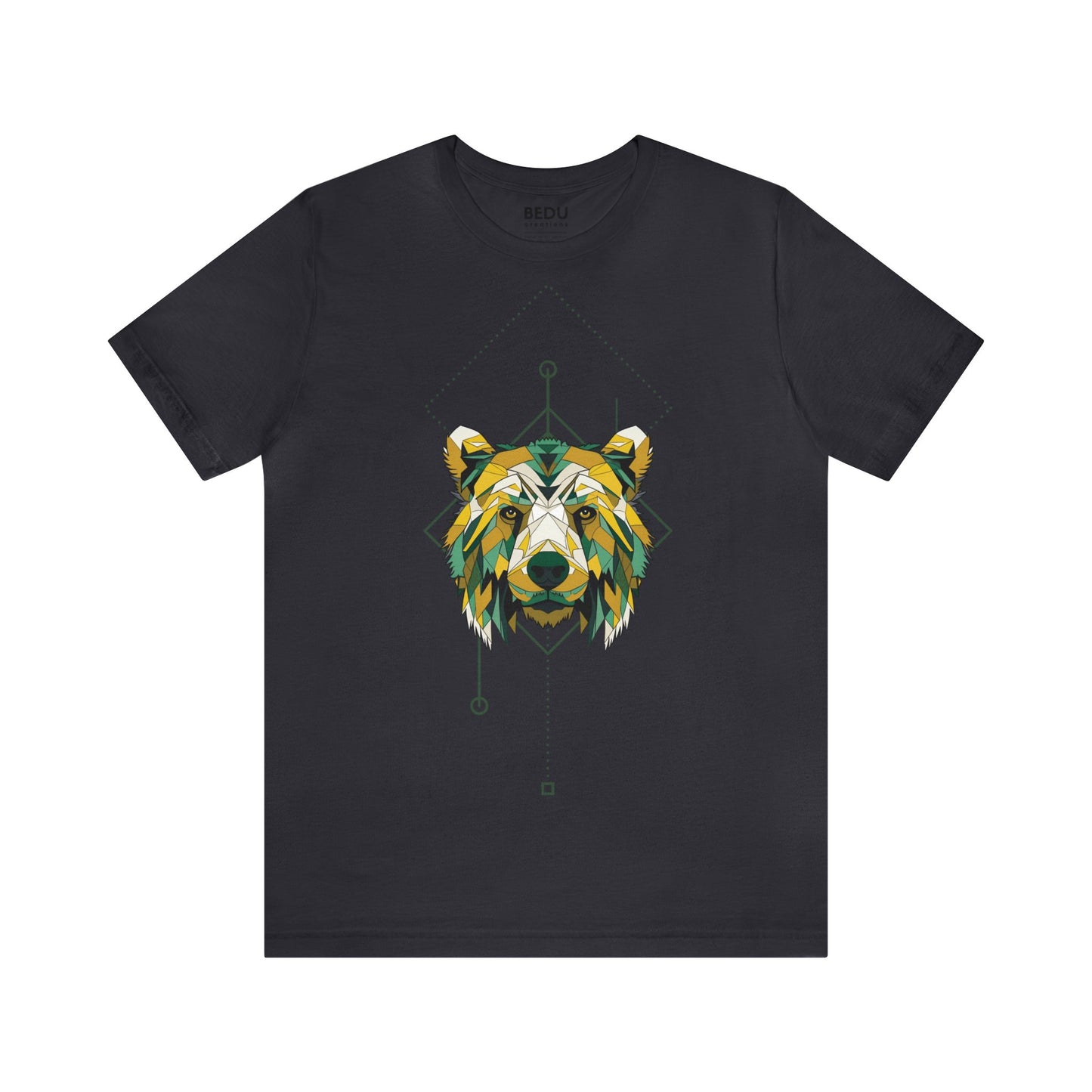 Bear Head Hunter Tee: A Bold Fusion of Wilderness and Abstract Art for the Adventurous Types