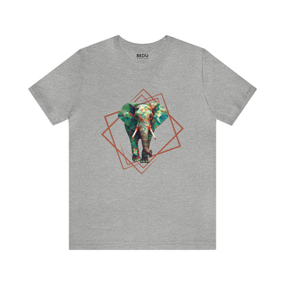 Geo-Safari Elephant Tee: A Vibrant Tribute to Africa's Gentle Giants