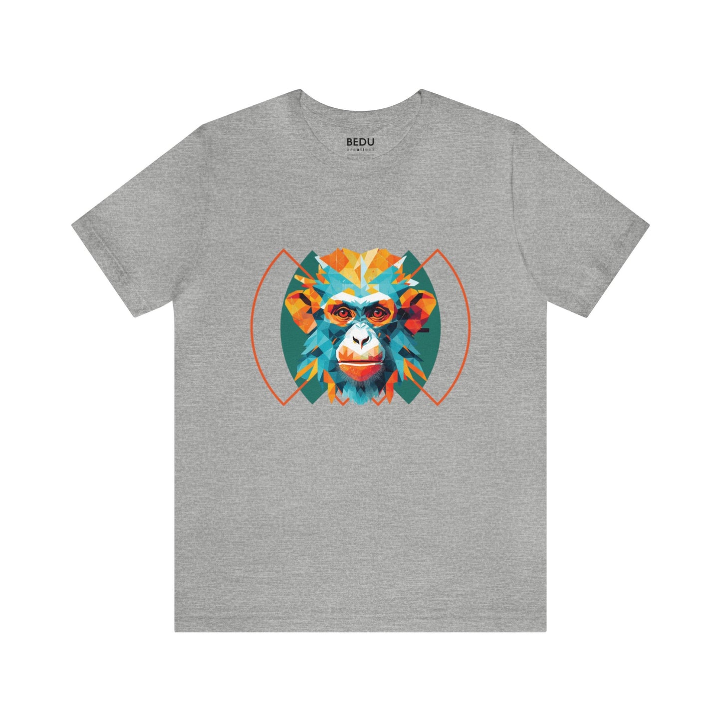 Monkey Geometry Tee: Whimsical Wild Meets Modern Mind