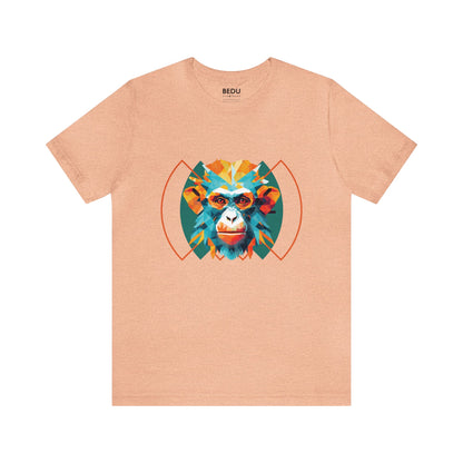 Monkey Geometry Tee: Whimsical Wild Meets Modern Mind