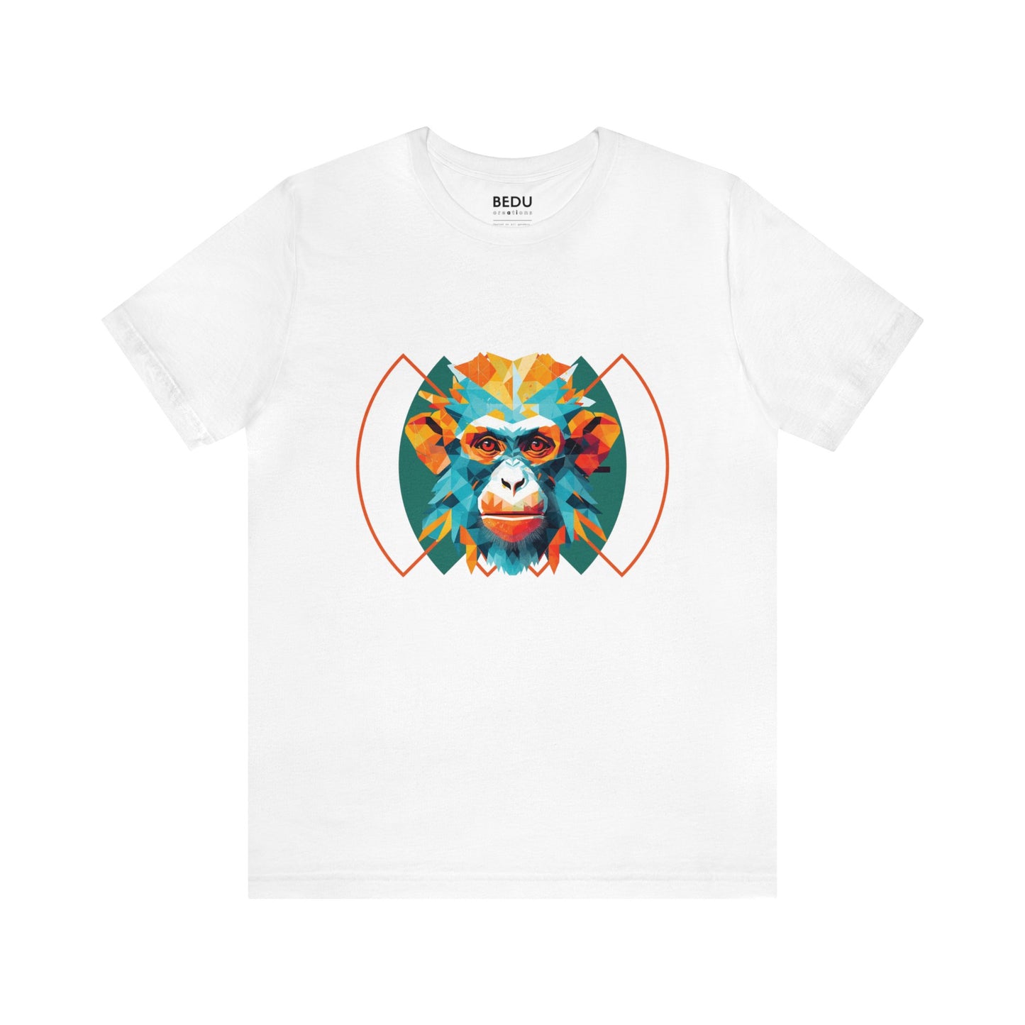 Monkey Geometry Tee: Whimsical Wild Meets Modern Mind