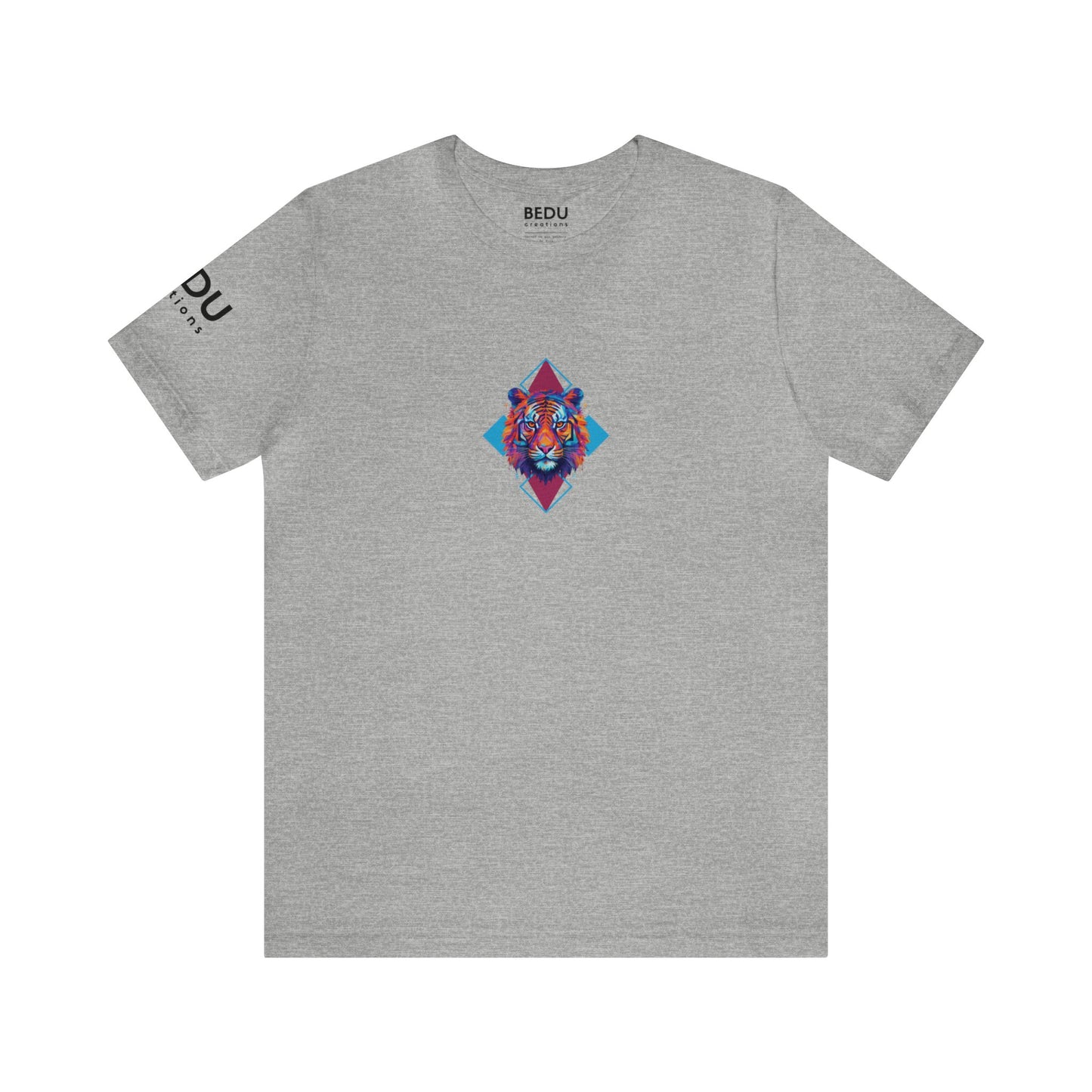 Geometric Tiger Elegance’ Tee: A Sophisticated Expression of Spirituality