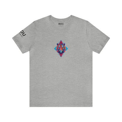 Geometric Tiger Elegance’ Tee: A Sophisticated Expression of Spirituality