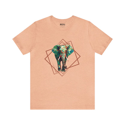 Geo-Safari Elephant Tee: A Vibrant Tribute to Africa's Gentle Giants